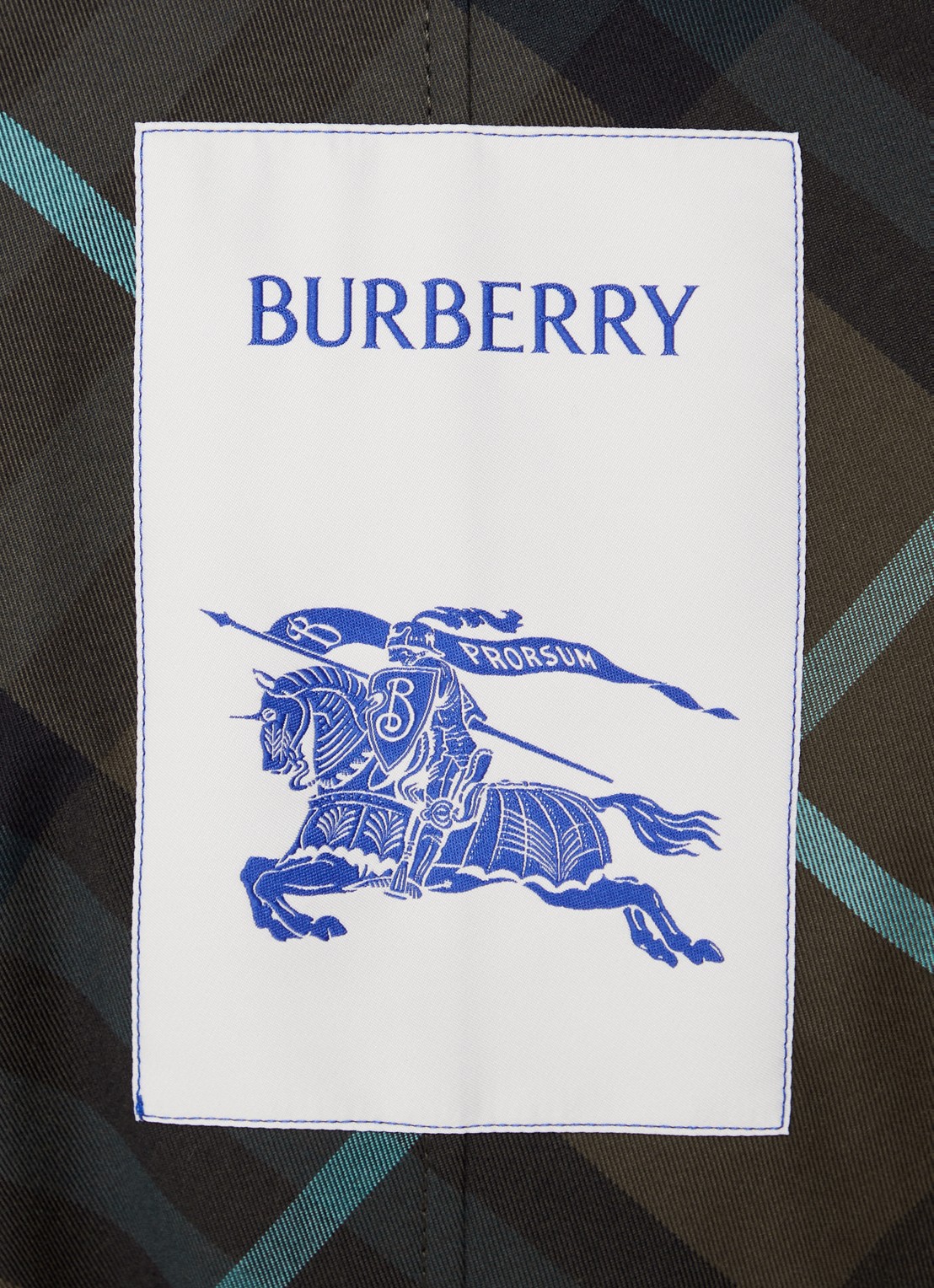 Burberry Reversible trenchcoat met steekzakken en ceintuur - detail 7 donkergroen