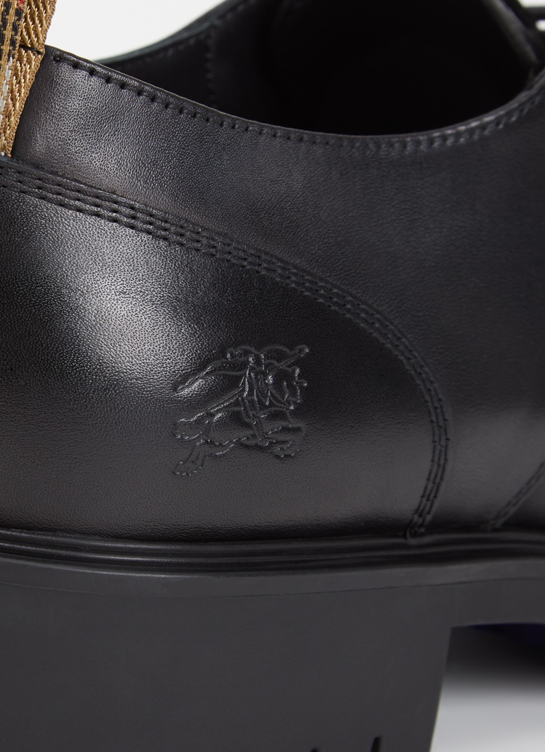Burberry Rogue veterschoen van kalfsleer - detail 4 zwart