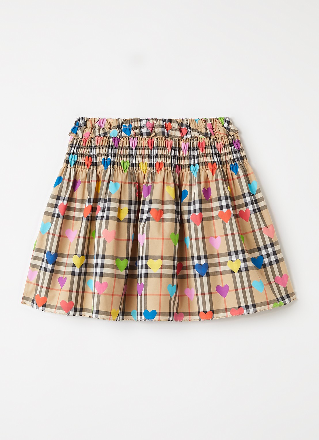 Burberry Rok met print  - voorkant 2 beige