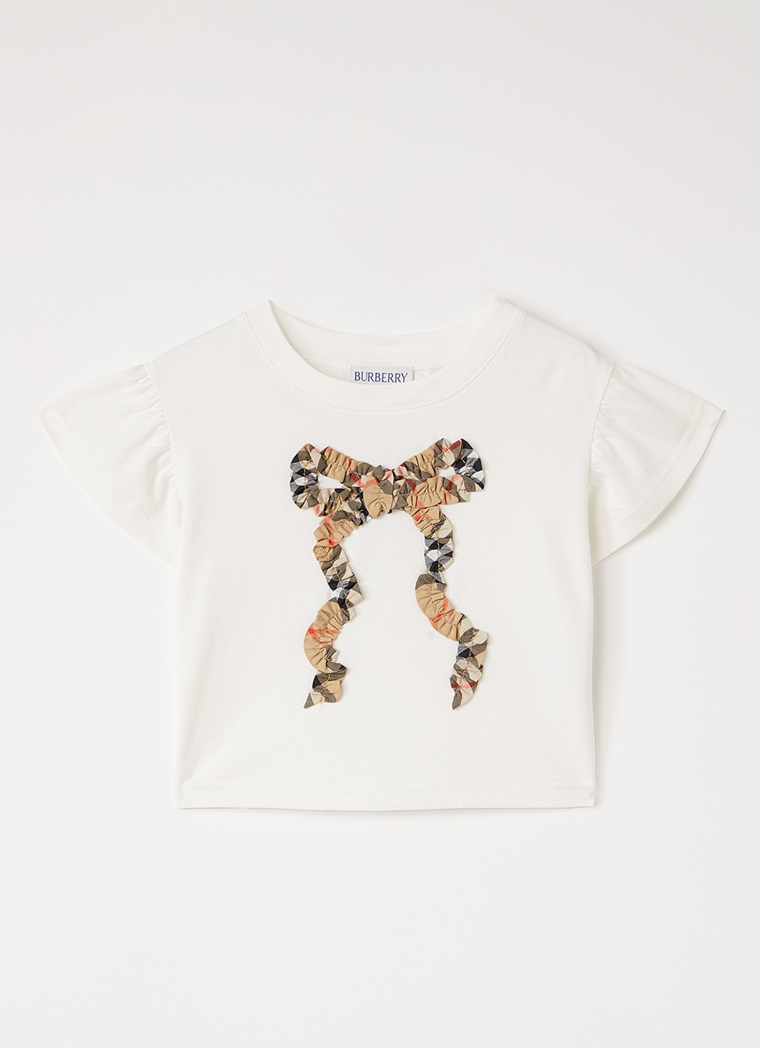 Burberry Roxy T-shirt met applicatie - voorkant wit