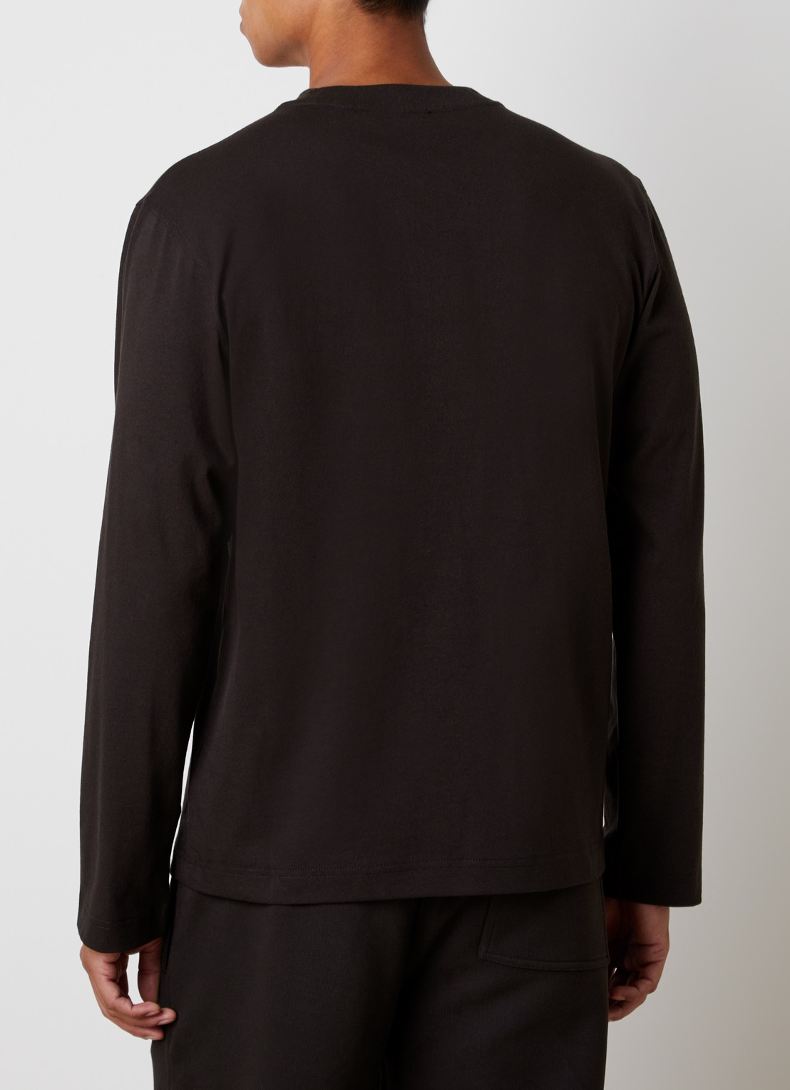 Burberry Ryan longsleeve met logoborduring - achterkant 3 chocoladebruin