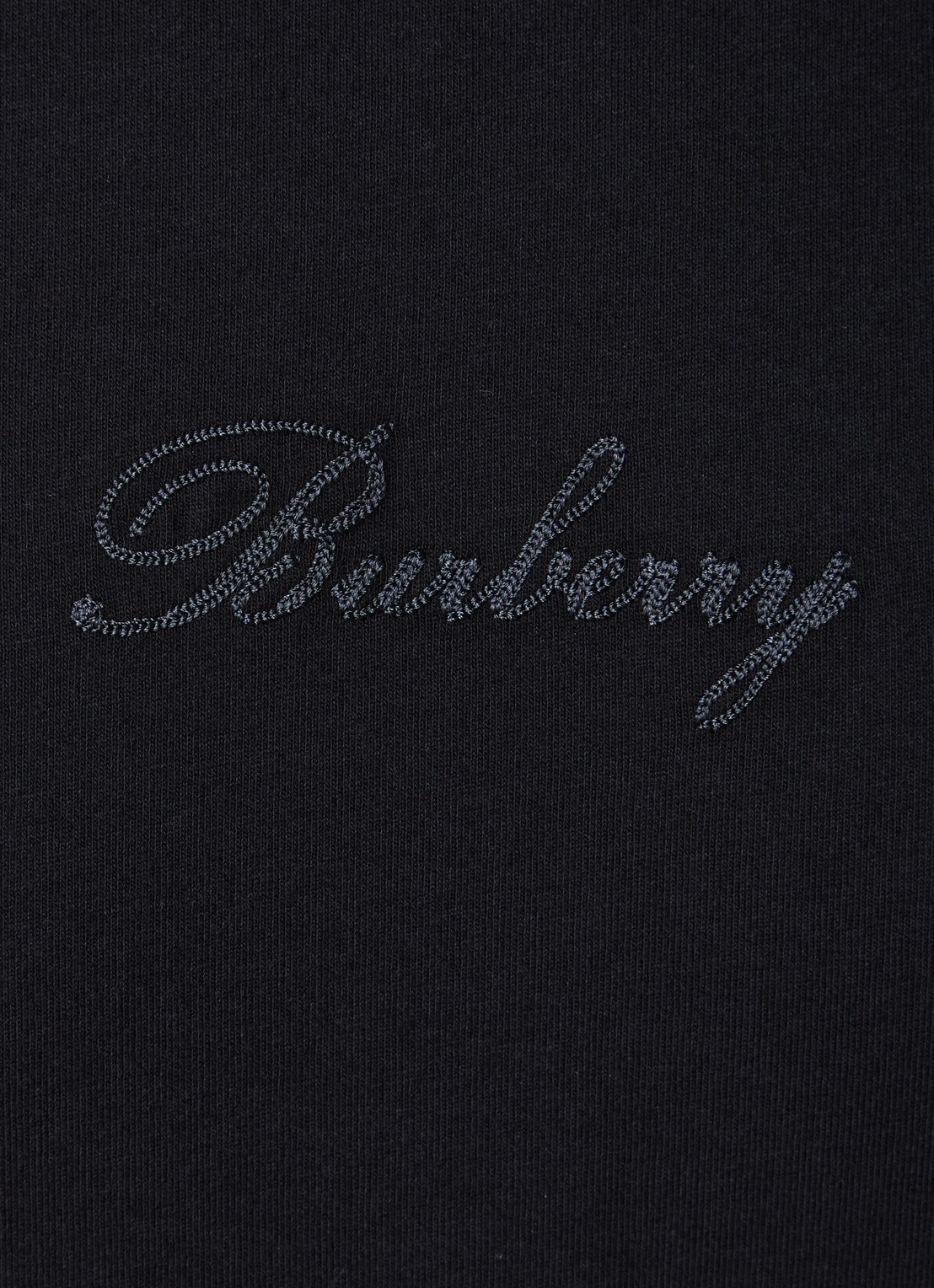 Burberry Ryan T-shirt met logoborduring - detail 4 zwart
