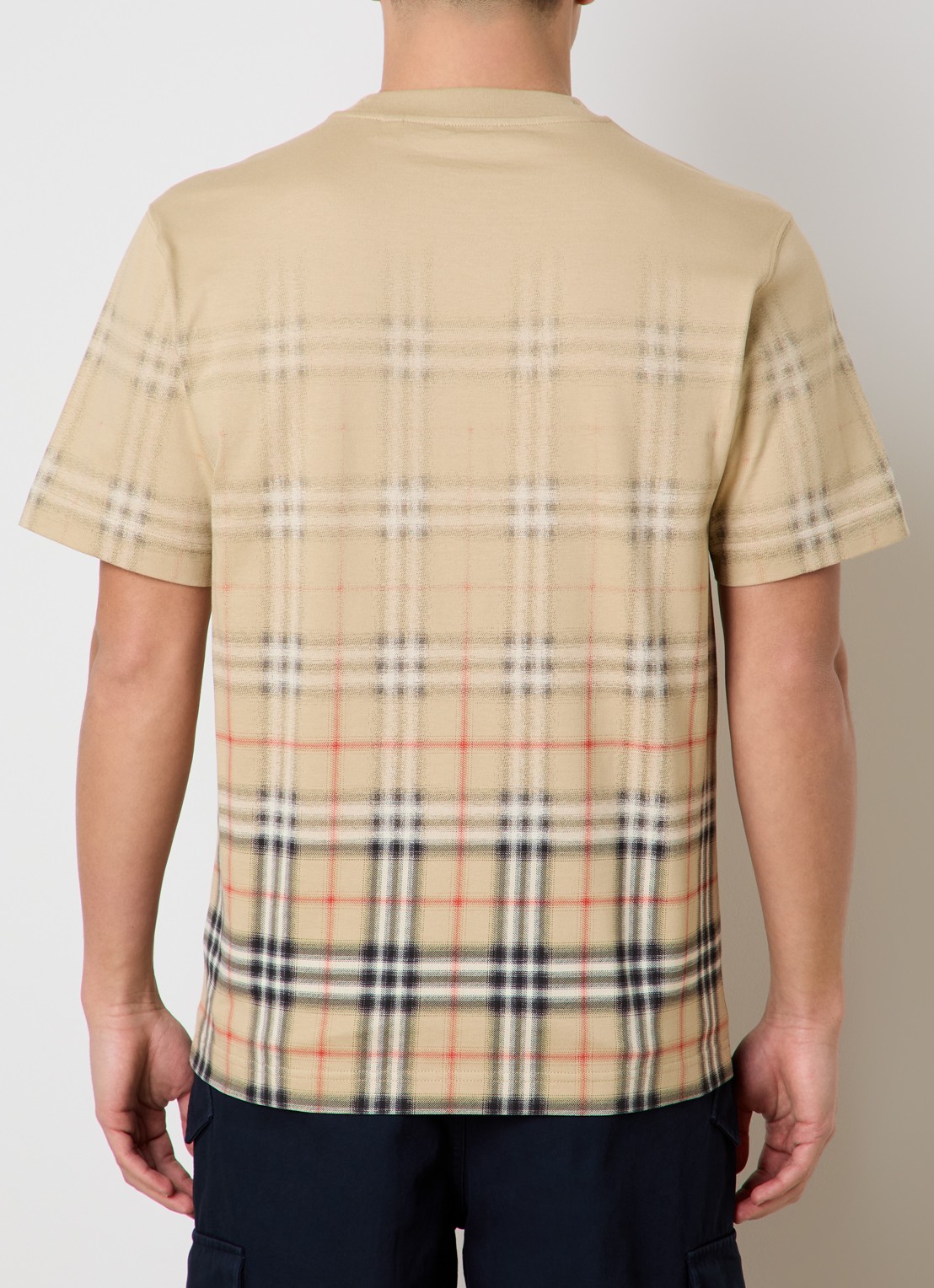 Burberry Ryan T-shirt met print - achterkant beige