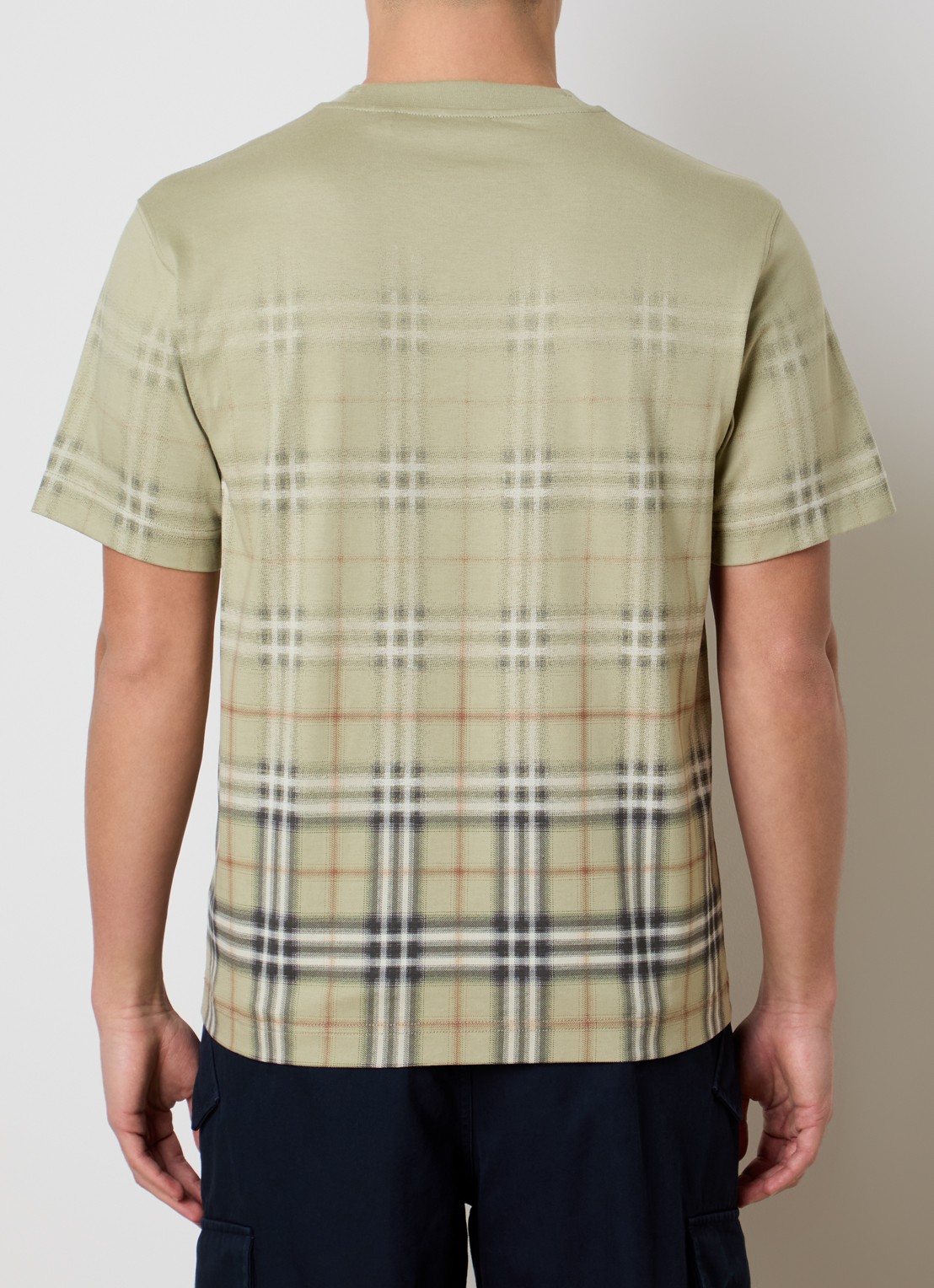 Burberry Ryan T-shirt met print - achterkant lichtgroen