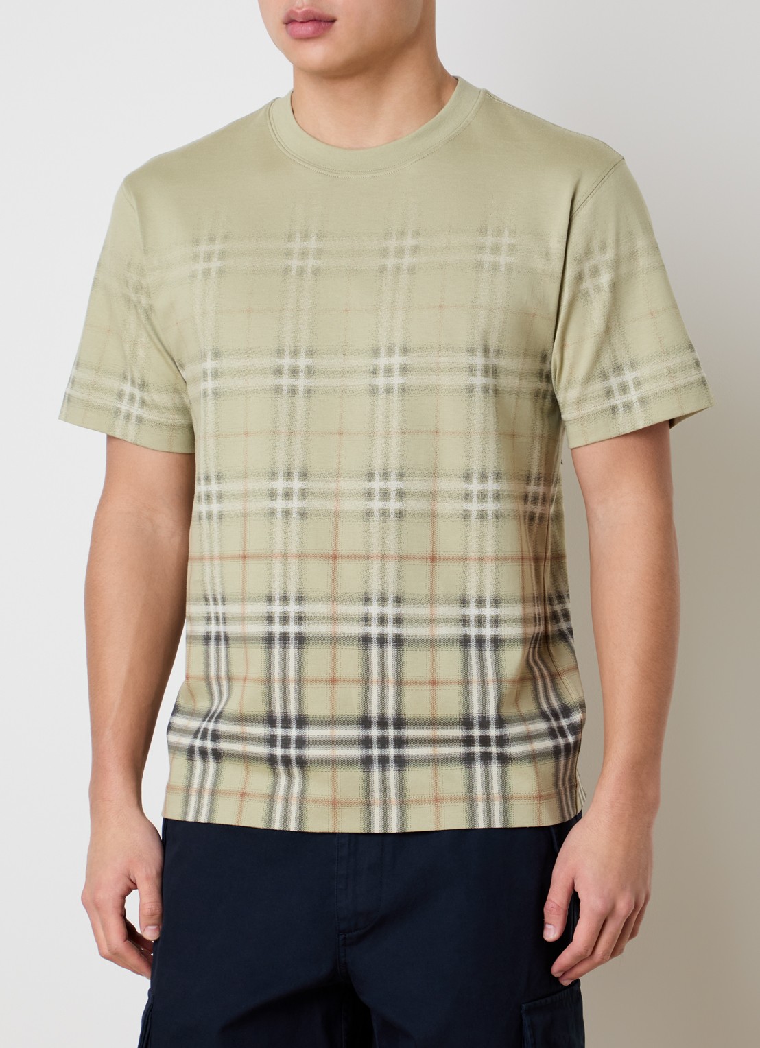 Burberry Ryan T-shirt met print - detail 4 lichtgroen
