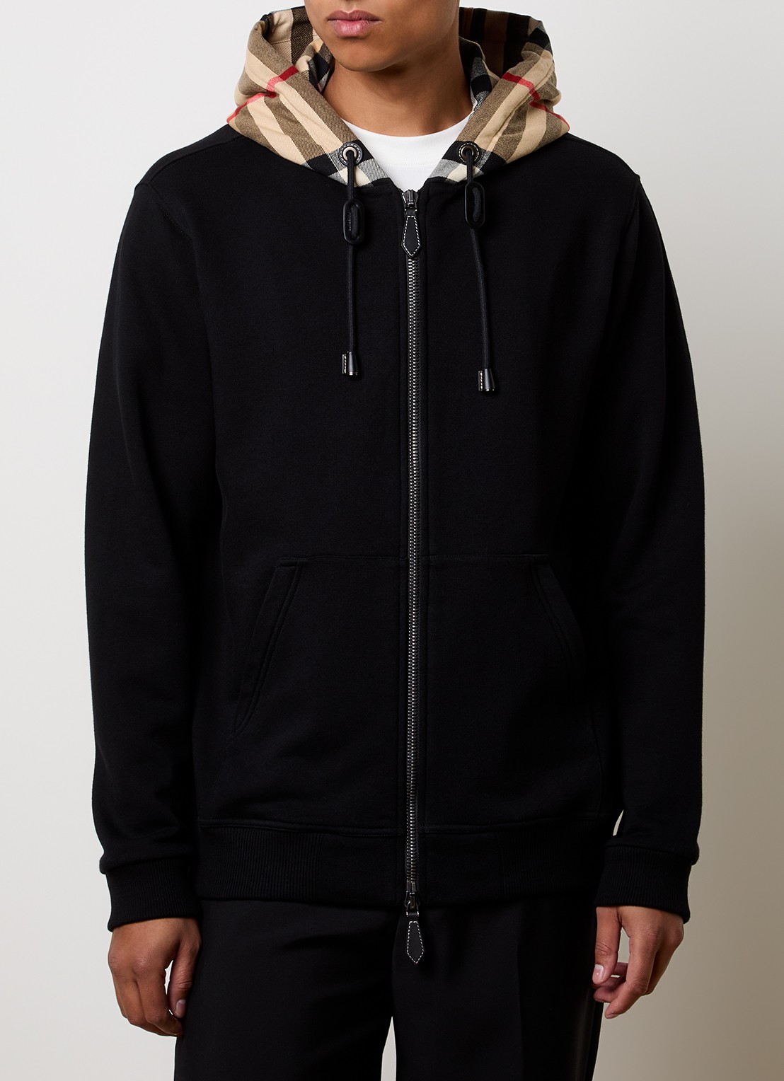 Burberry Samuel sweatvest met capuchon - detail zwart