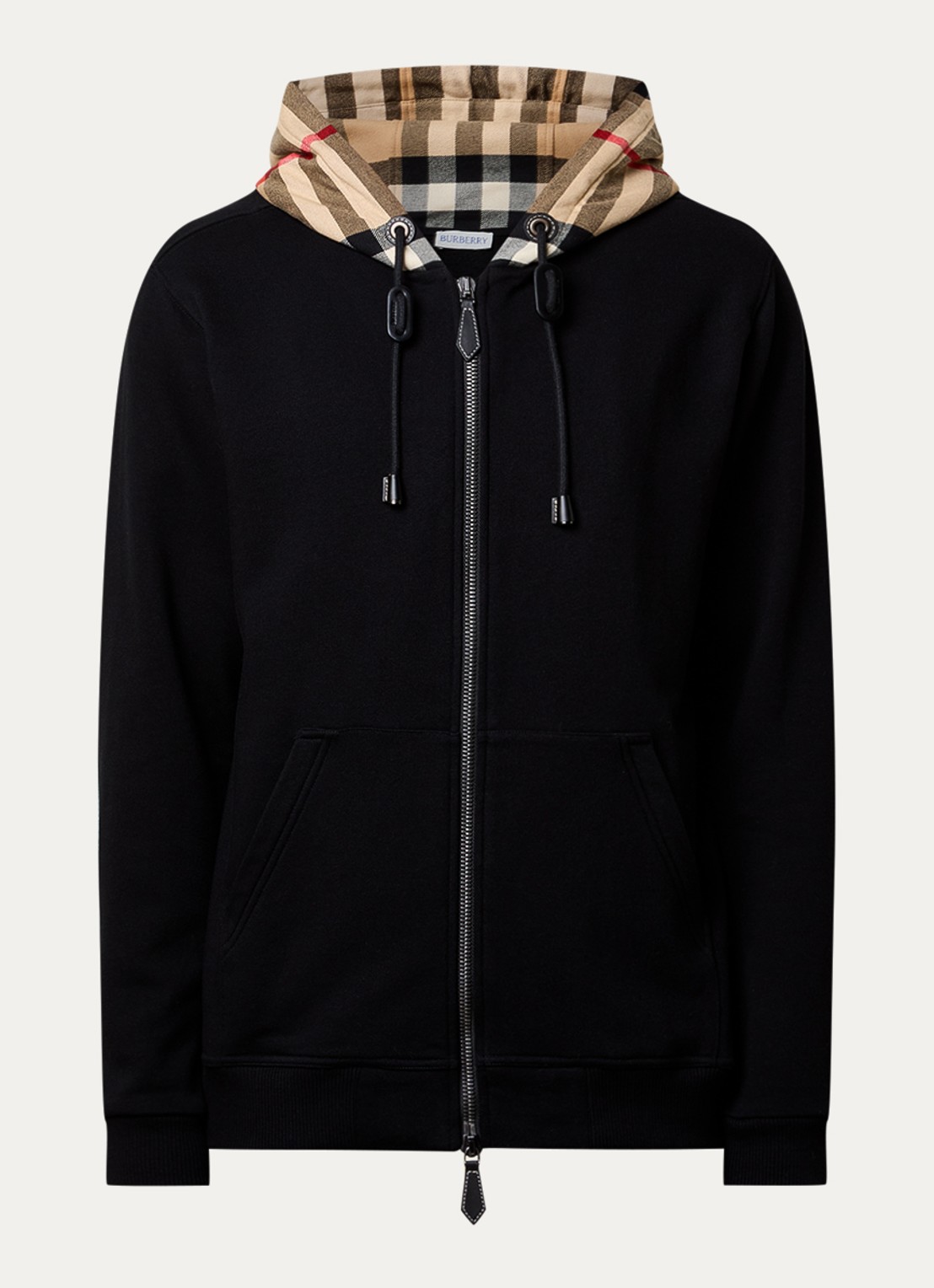 Burberry Samuel sweatvest met capuchon - voorkant 5 zwart