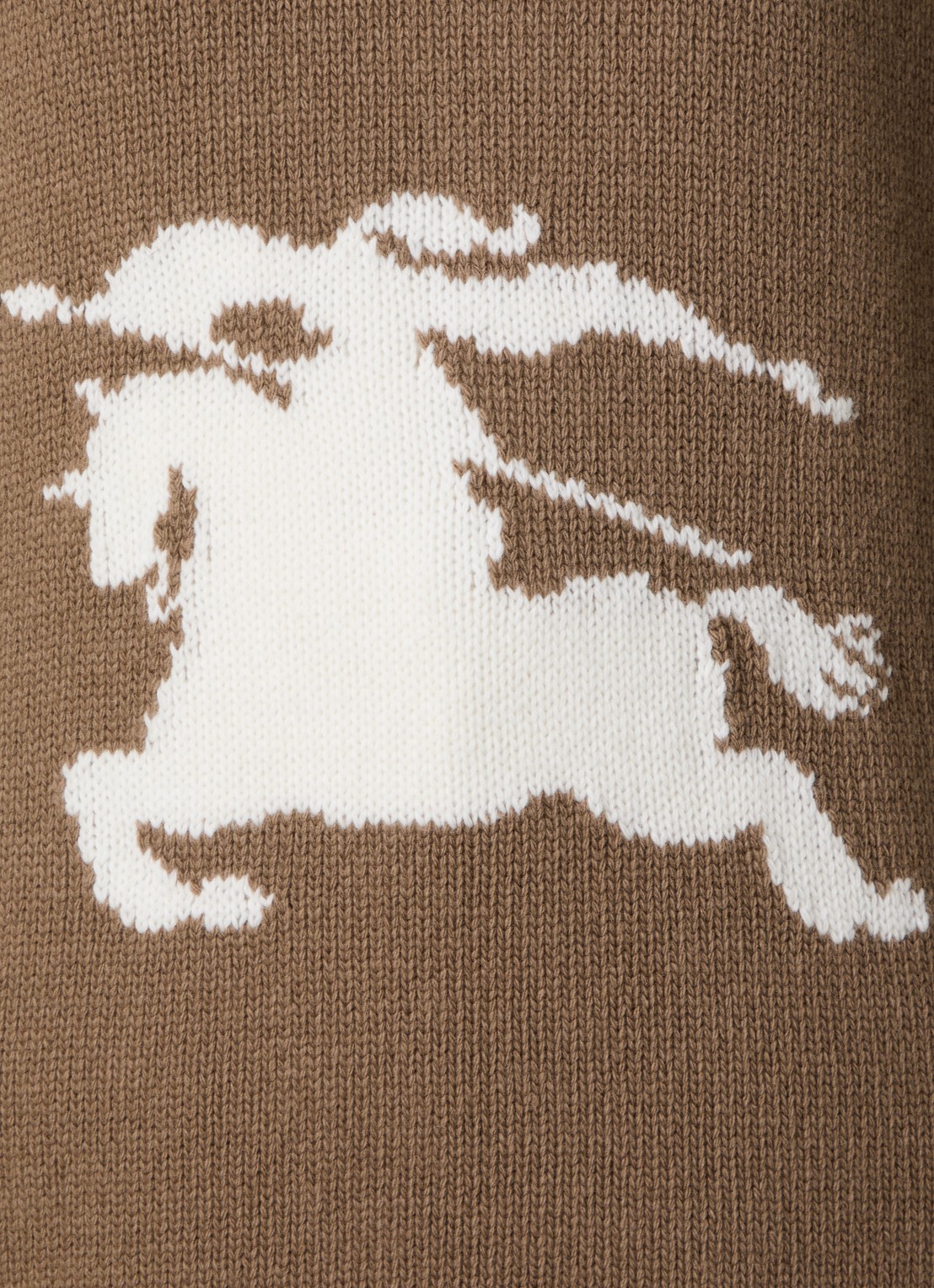 Burberry Scarlett grofgebreide trui in kasjmierblend met ingebreid logo - detail 2 camel
