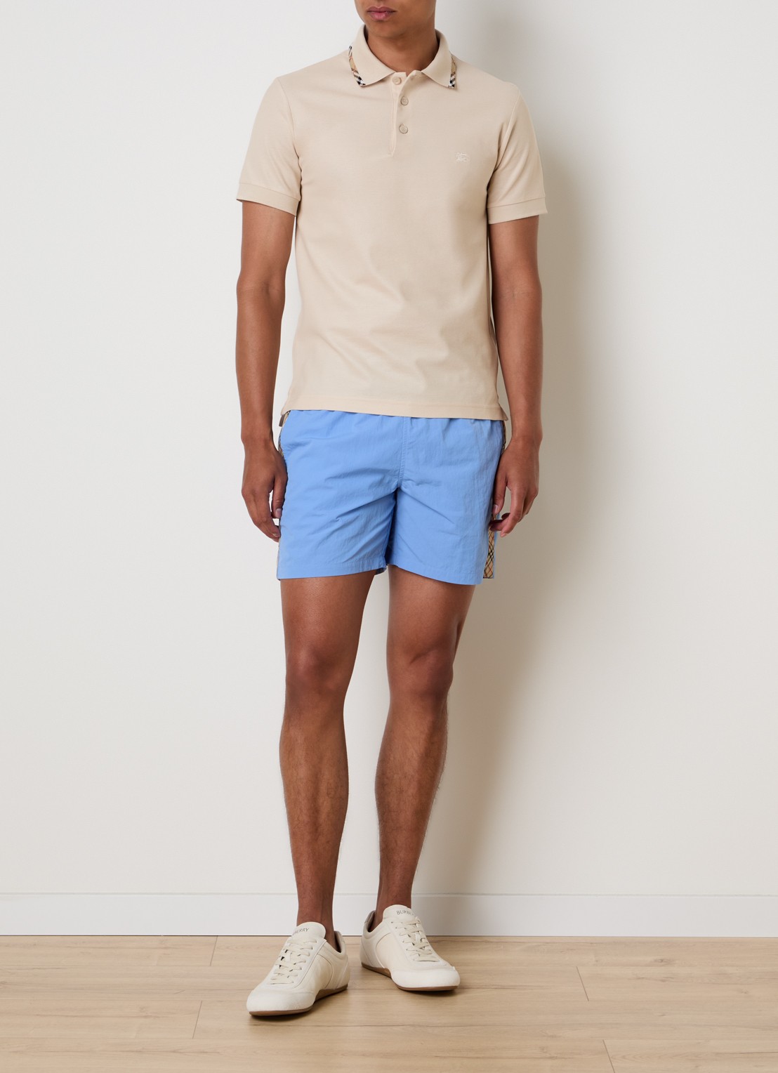 Burberry Seb zwemshorts met steekzakken - voorkant 4 blauw