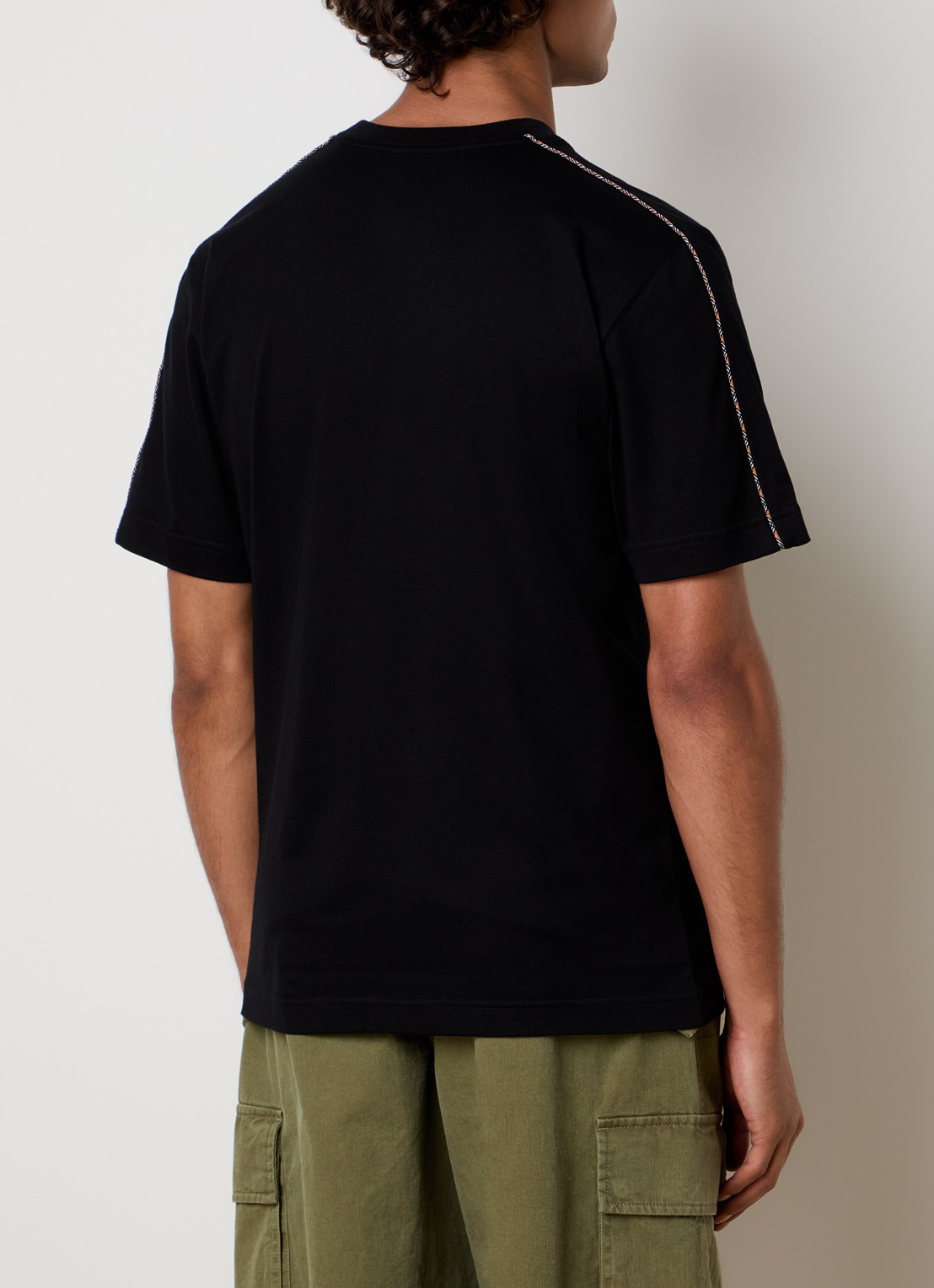 Burberry Seth T-shirt met logo - achterkant 3 zwart