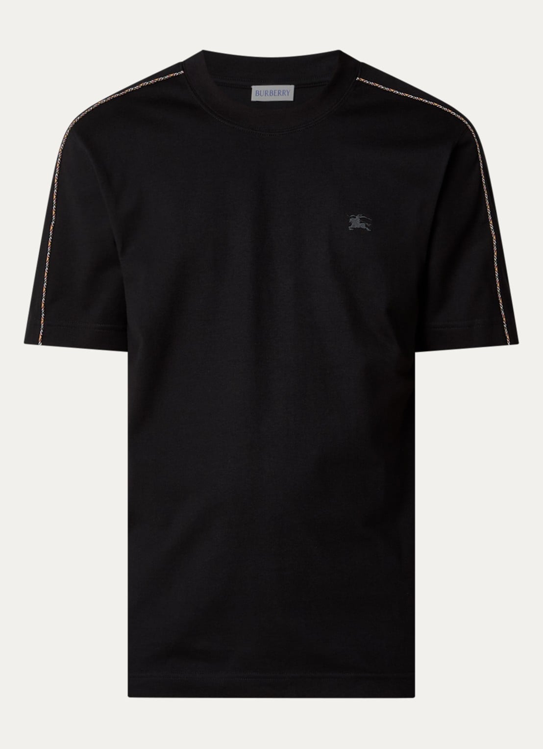 Burberry Seth T-shirt met logo - voorkant zwart
