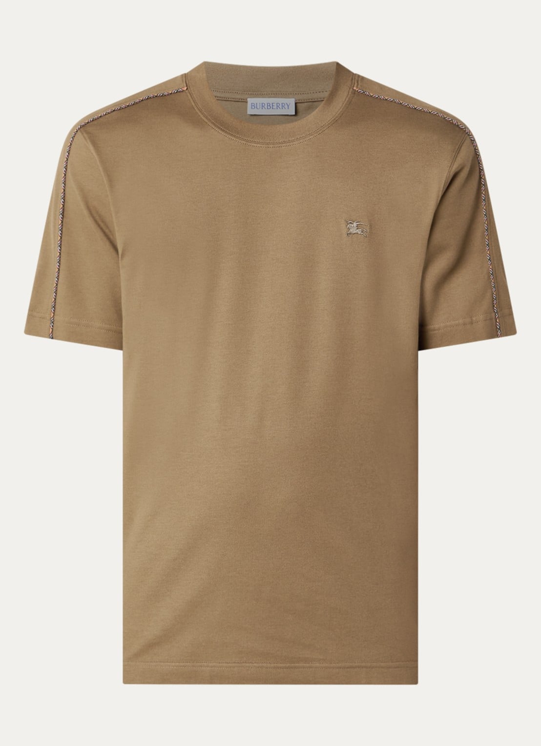 Burberry Seth T-shirt met logo - voorkant camel