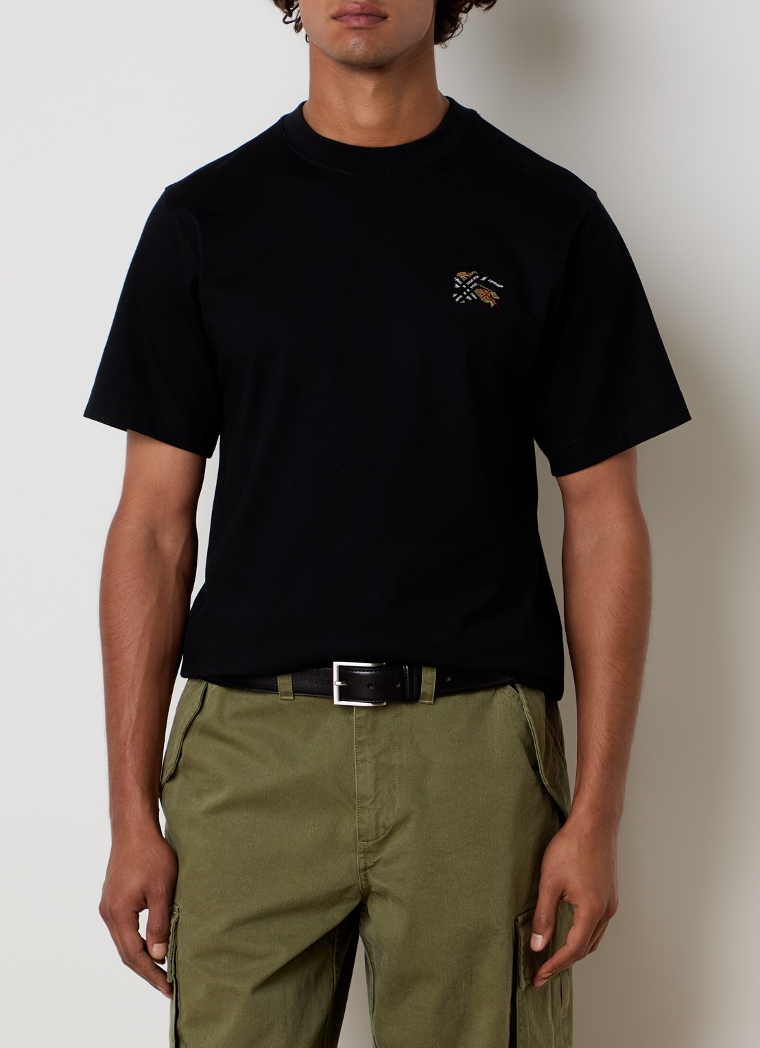Burberry Seth T-shirt met logo - detail 3 zwart