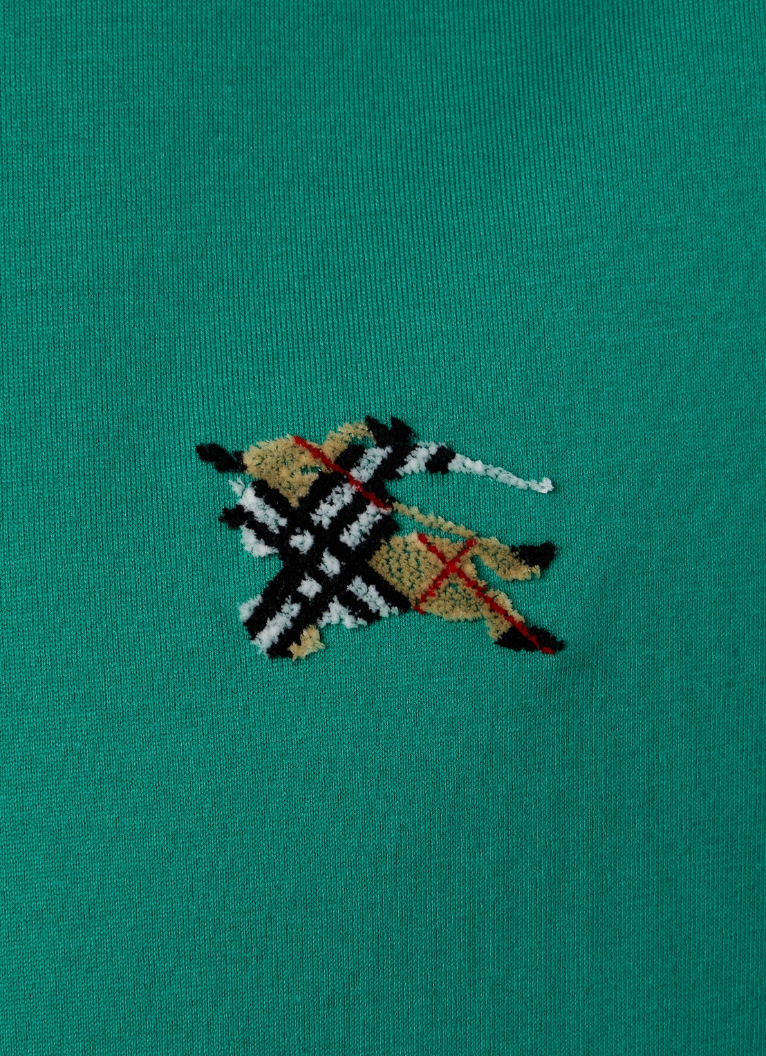 Burberry Seth T-shirt met logo - detail 3 donkergroen