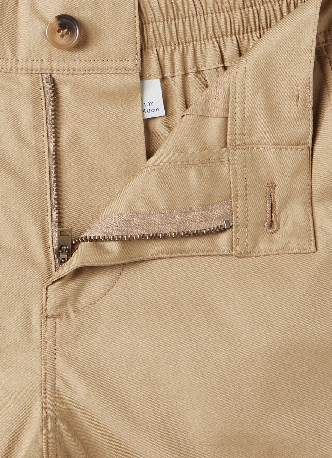 Burberry Sheldon straight fit korte broek  - detail 3 khaki