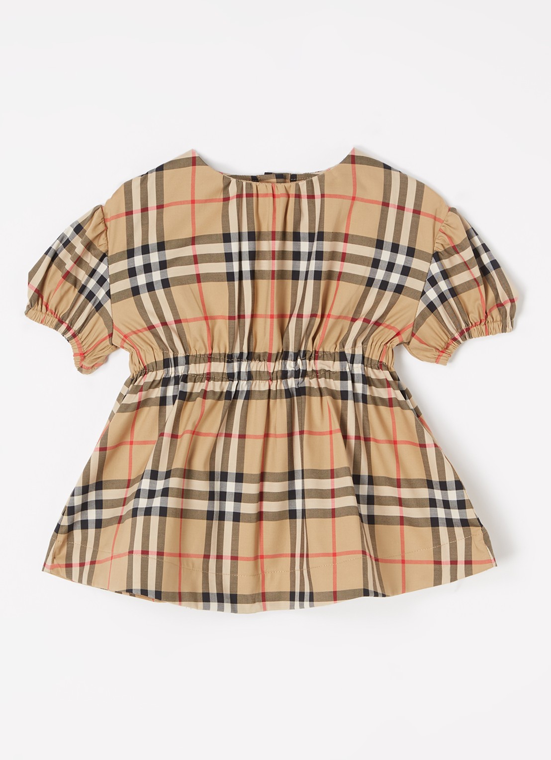 Burberry Shelley tuniekjurk met ruitdessin - voorkant 2 beige