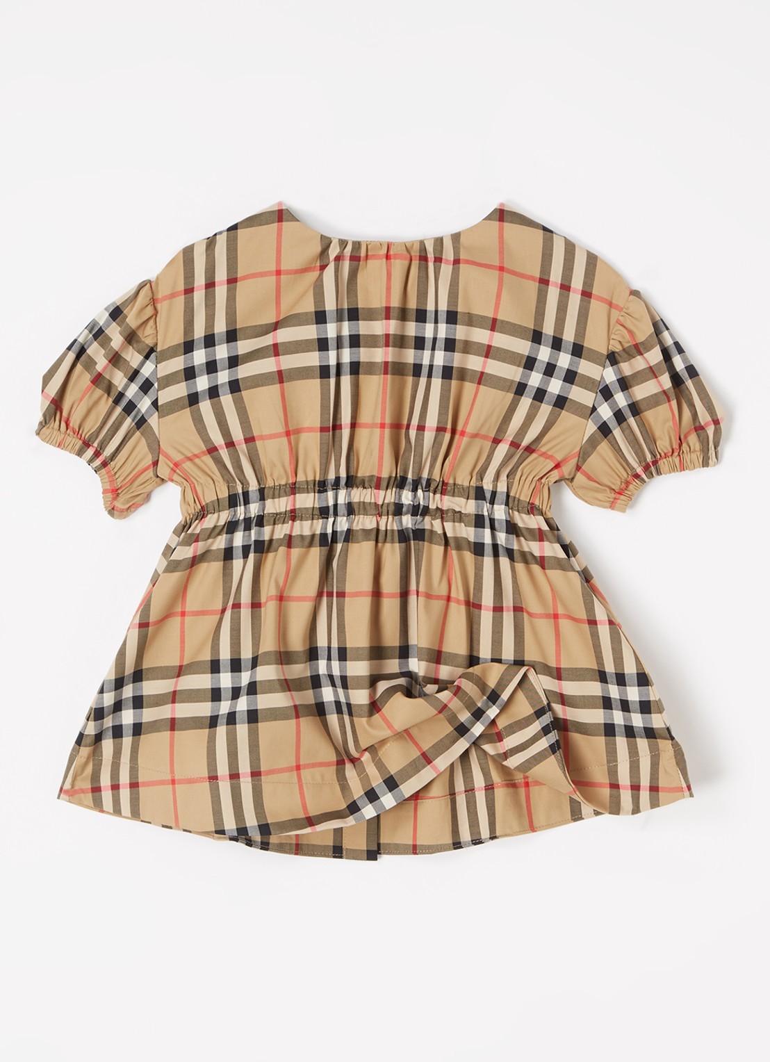 Burberry Shelley tuniekjurk met ruitdessin - voorkant 3 beige