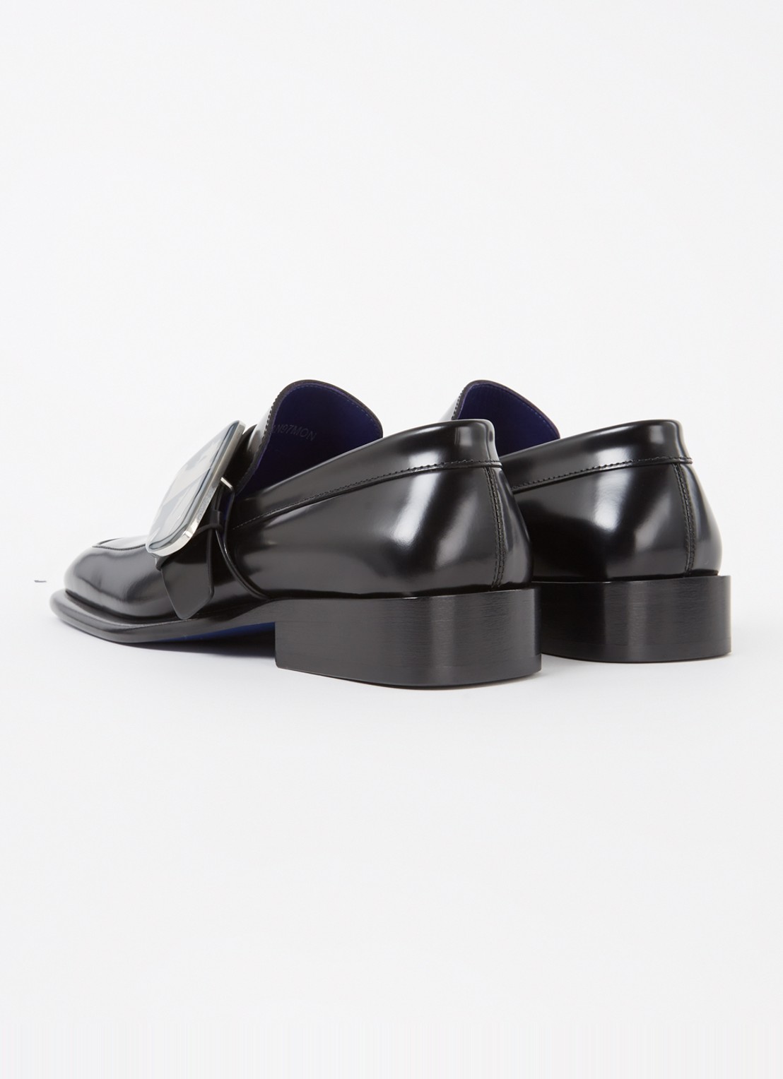 Burberry Shield loafer van kalfsleer - achterkant 5 zwart