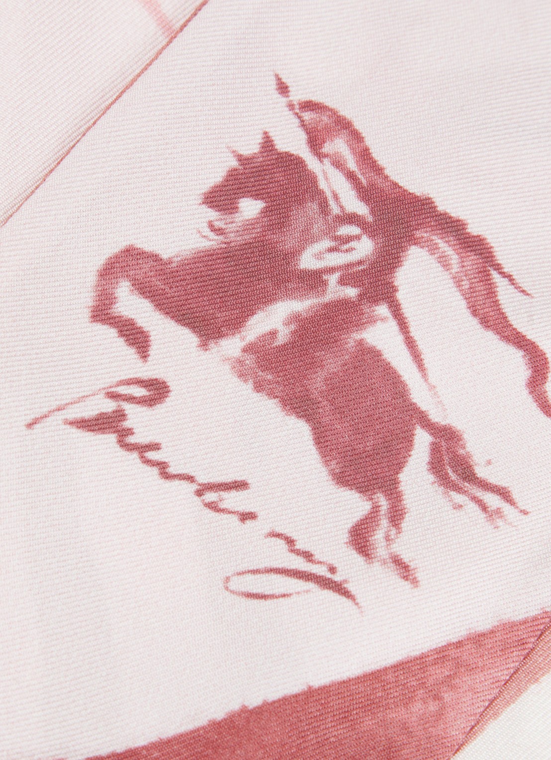 Burberry Sjaal van zijde 180 x 8 cm - detail oudroze