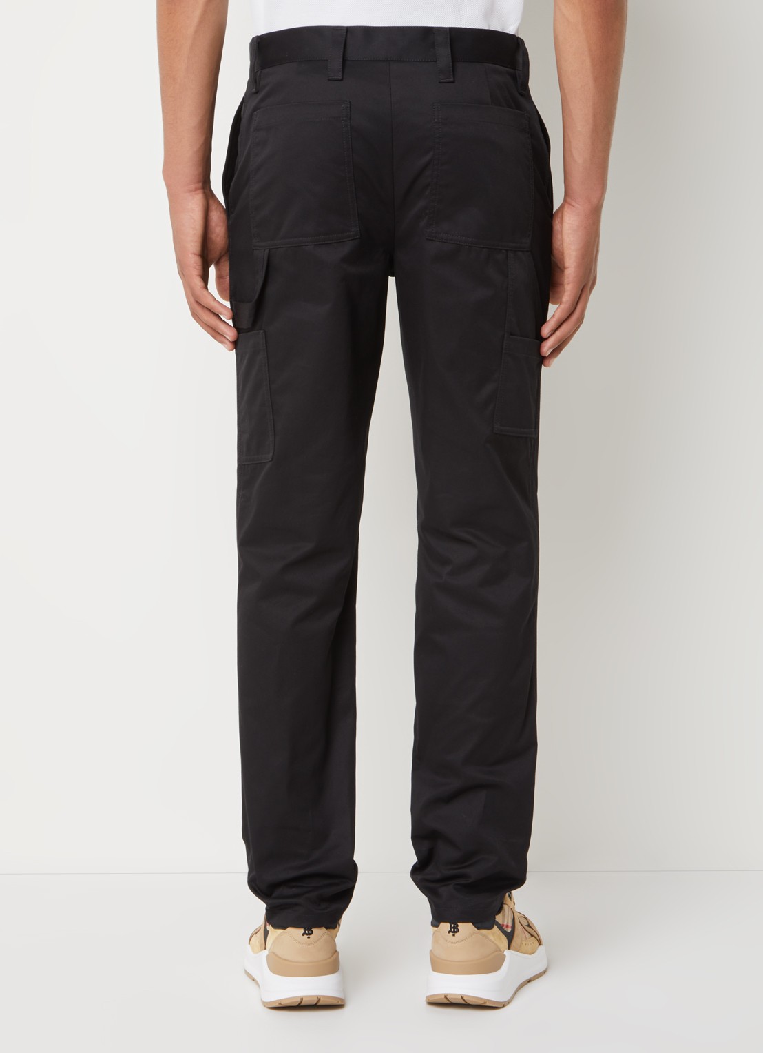 Burberry Slim fit pantalon met steekzakken - achterkant zwart
