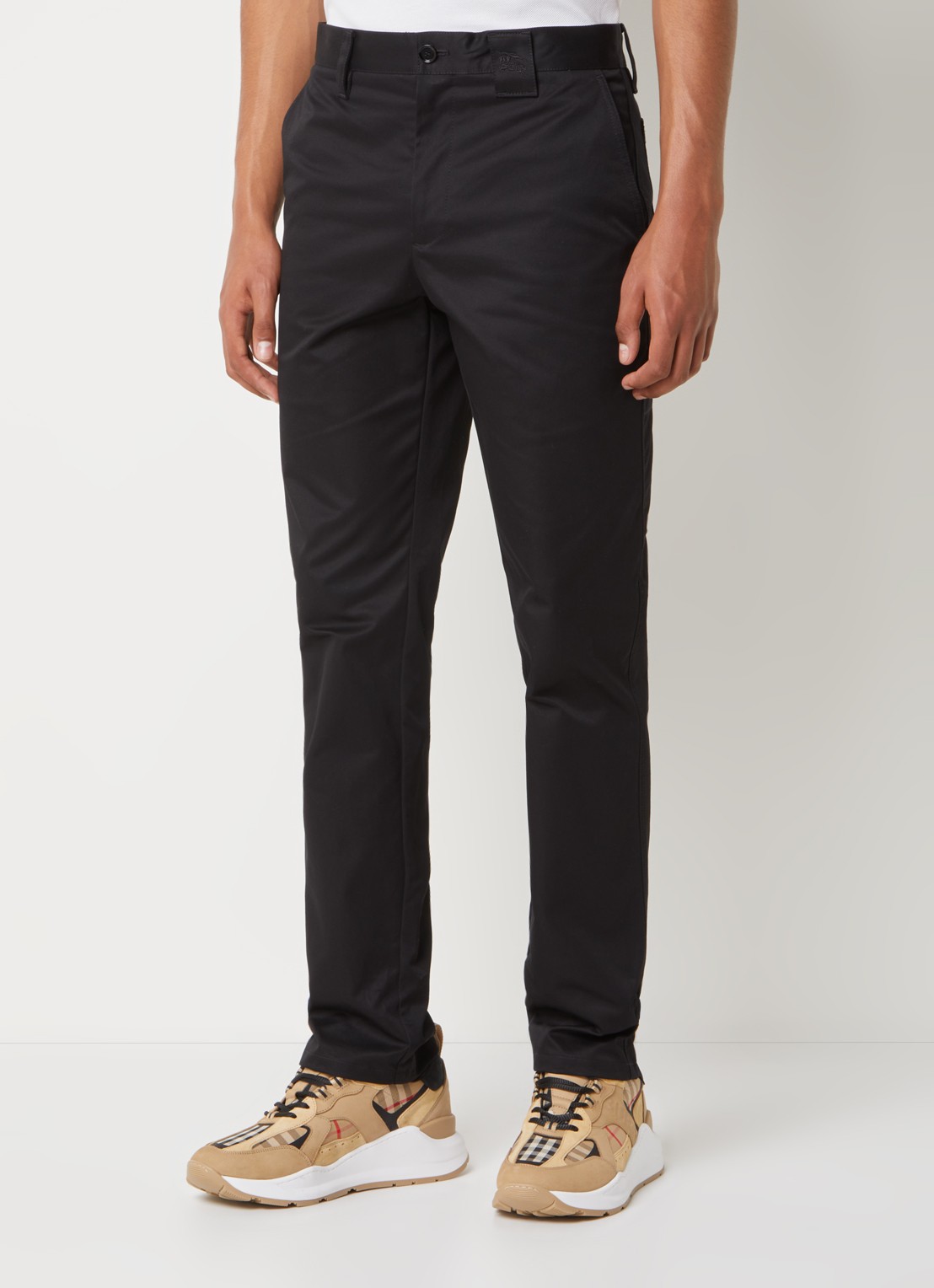 Burberry Slim fit pantalon met steekzakken - detail 2 zwart