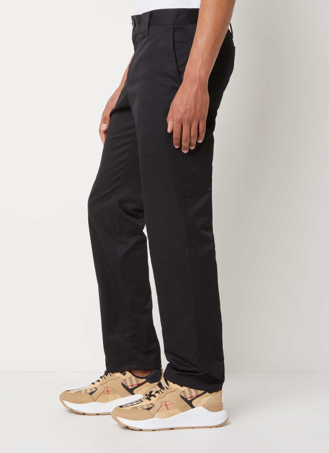 Burberry Slim fit pantalon met steekzakken - detail 3 zwart