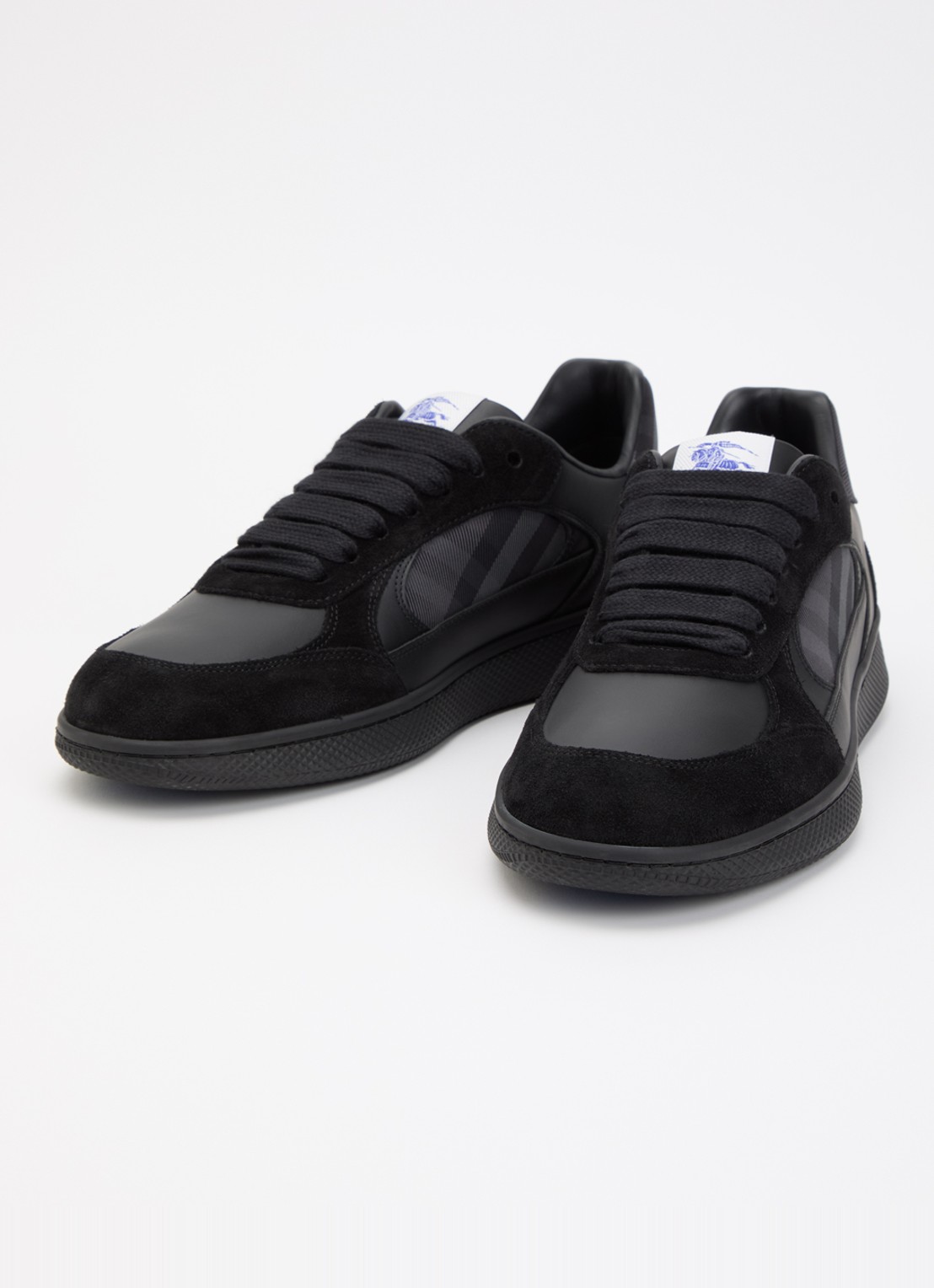 Burberry Sneaker met ruitdessin - detail 3 zwart