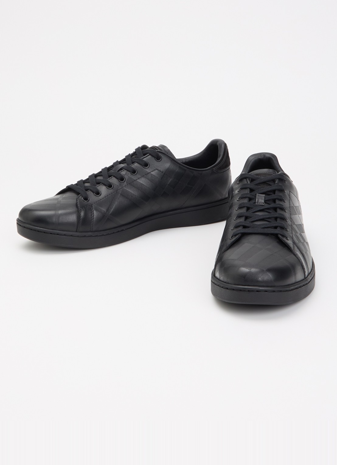 Burberry Sneaker van leer met details van suède - detail 2 zwart