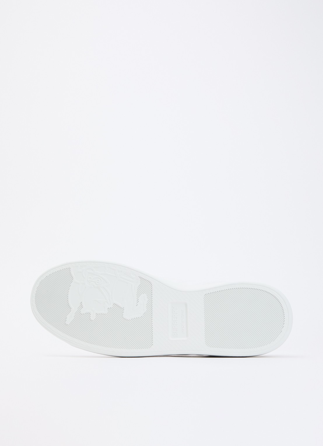 Burberry Sneaker van leer met details van suède - detail 5 wit