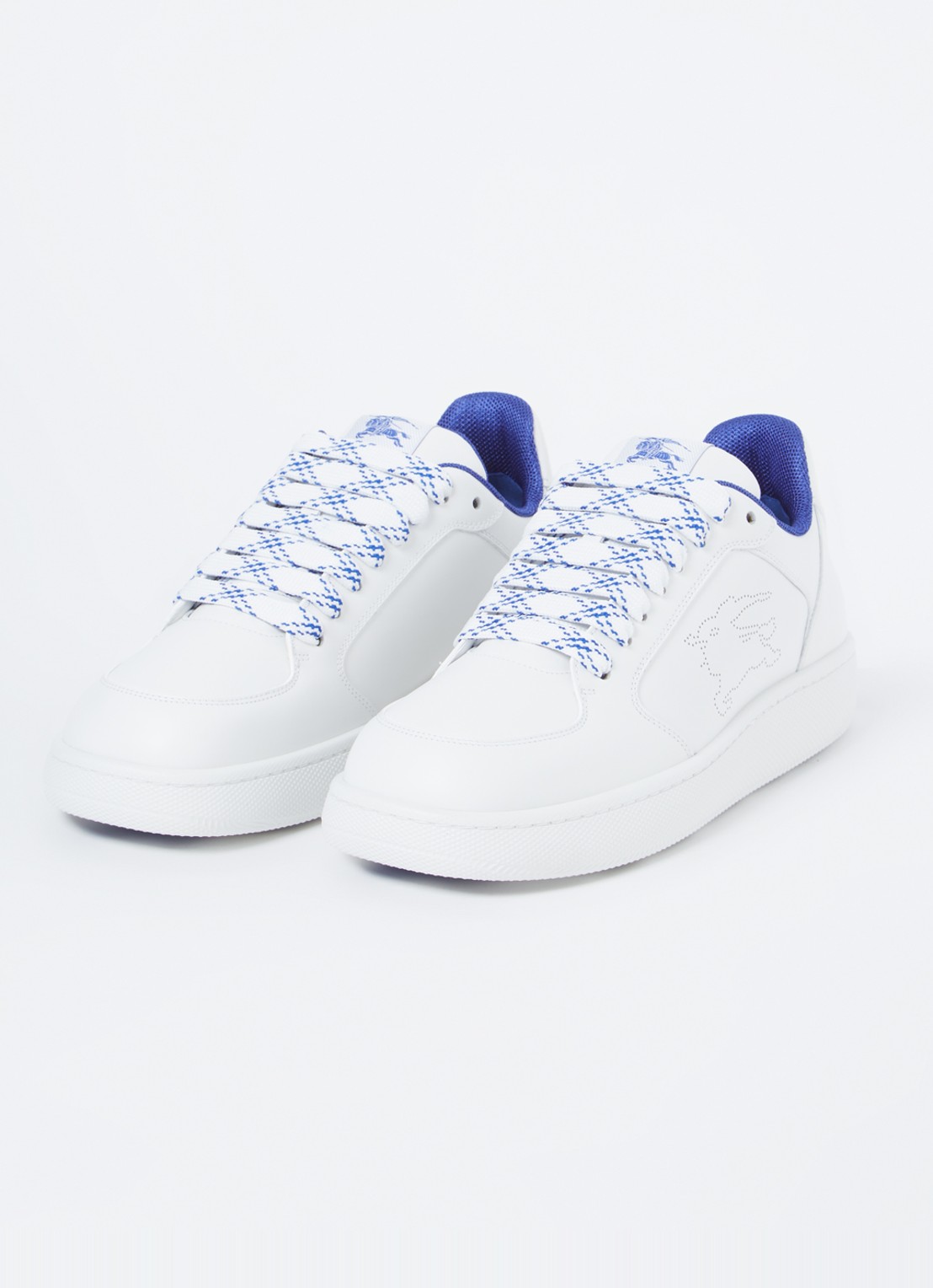 Burberry Stock sneaker van kalfsleer - detail 4 wit