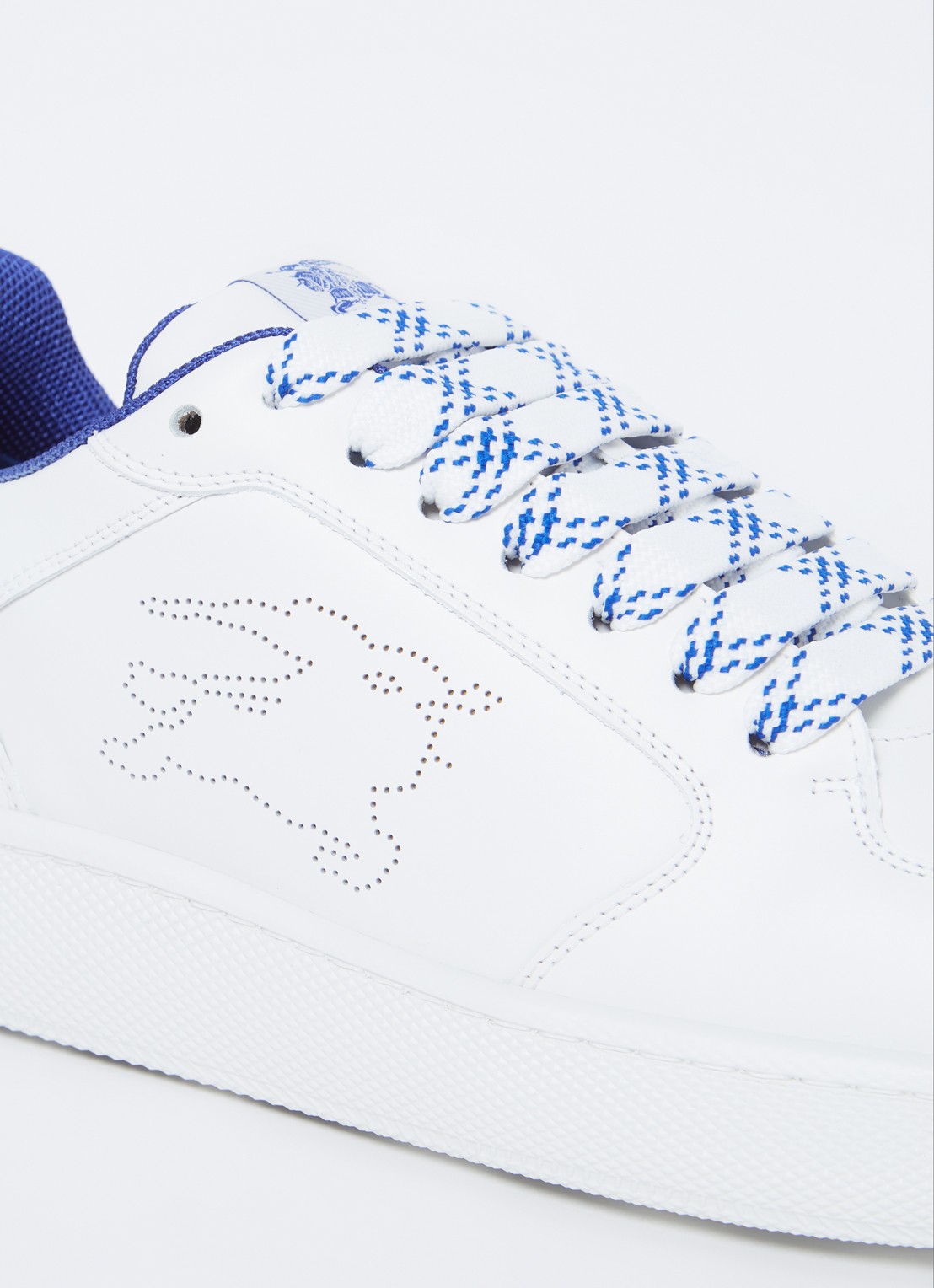 Burberry Stock sneaker van kalfsleer - detail 7 wit