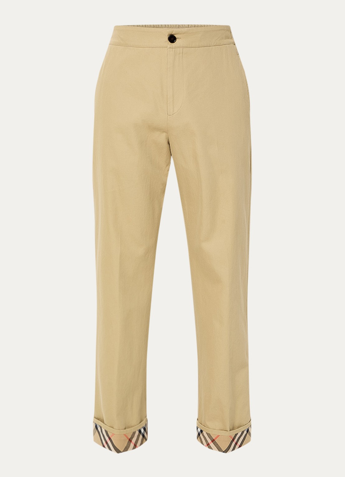 Burberry Straight fit chino met steekzakken - voorkant 5 beige