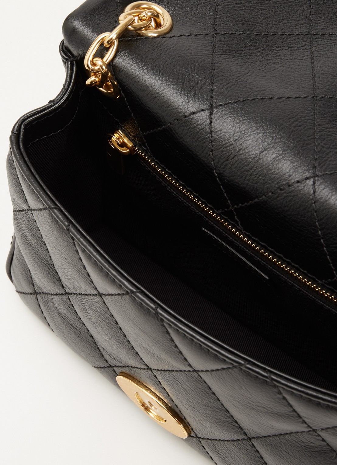 Burberry Strand schoudertas van kalfsleer met verstelbare schouderriem - detail 2 zwart