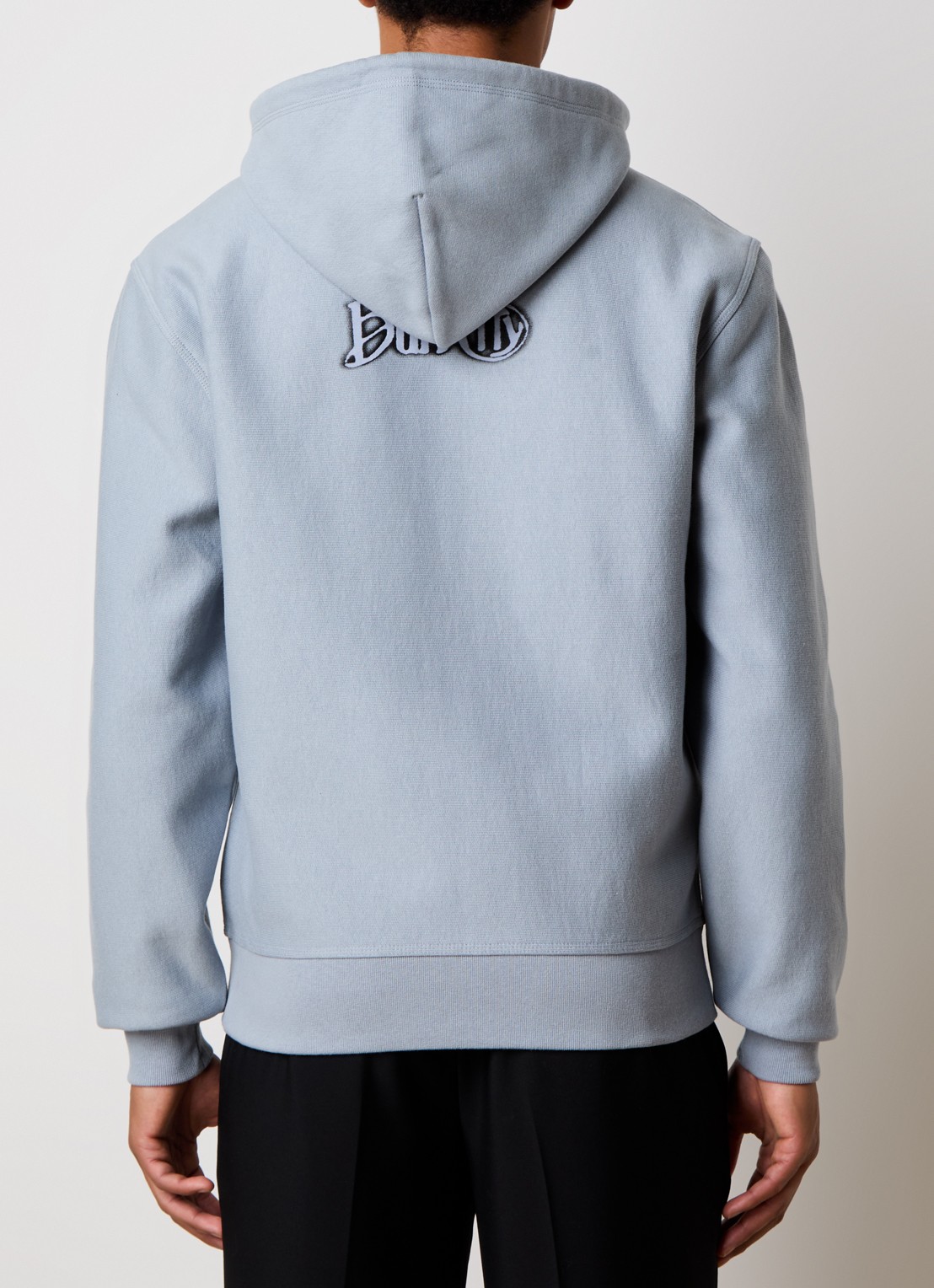 Burberry Sweatvest met backprint - achterkant blauwgrijs