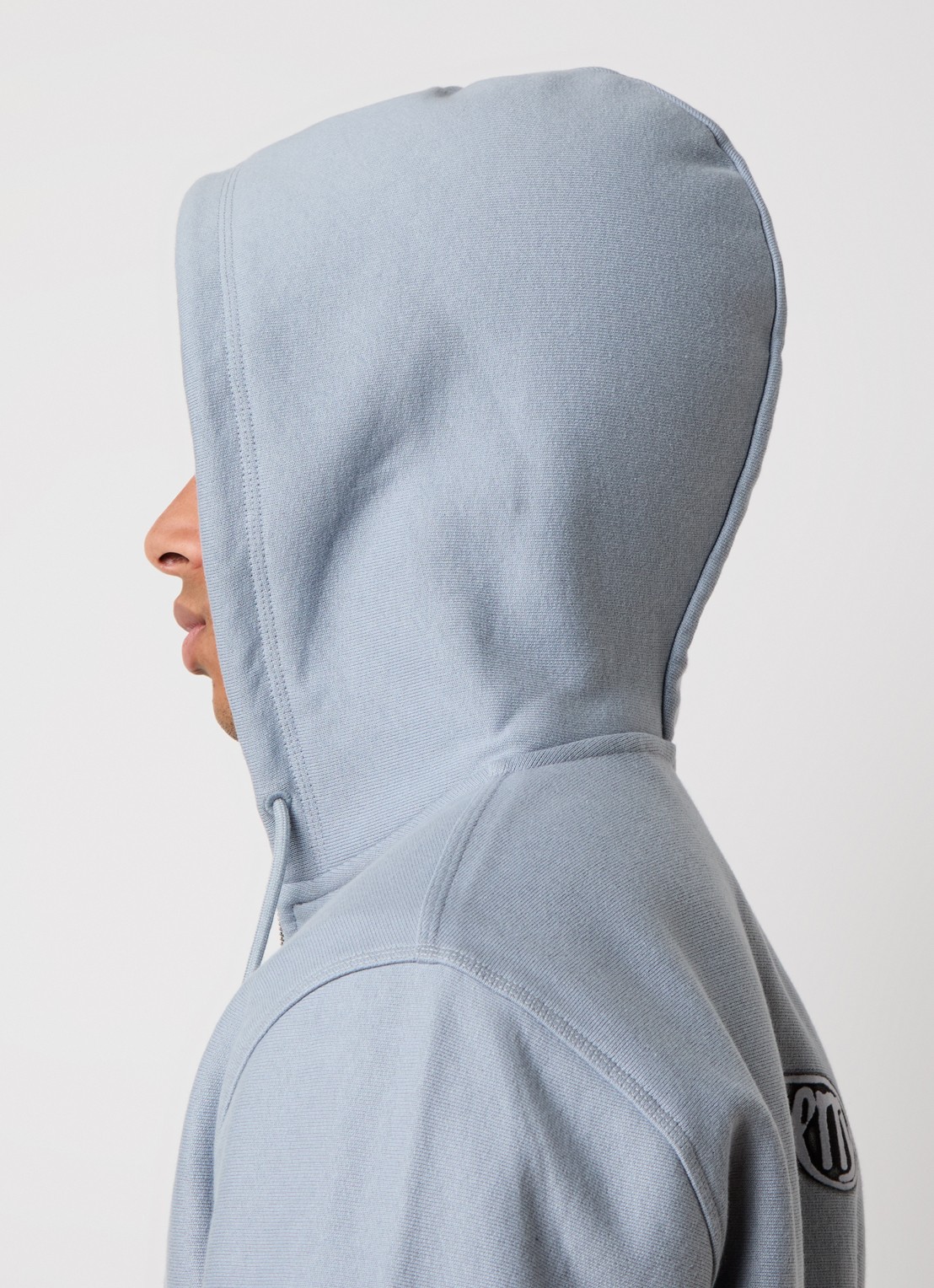Burberry Sweatvest met backprint - detail 5 blauwgrijs
