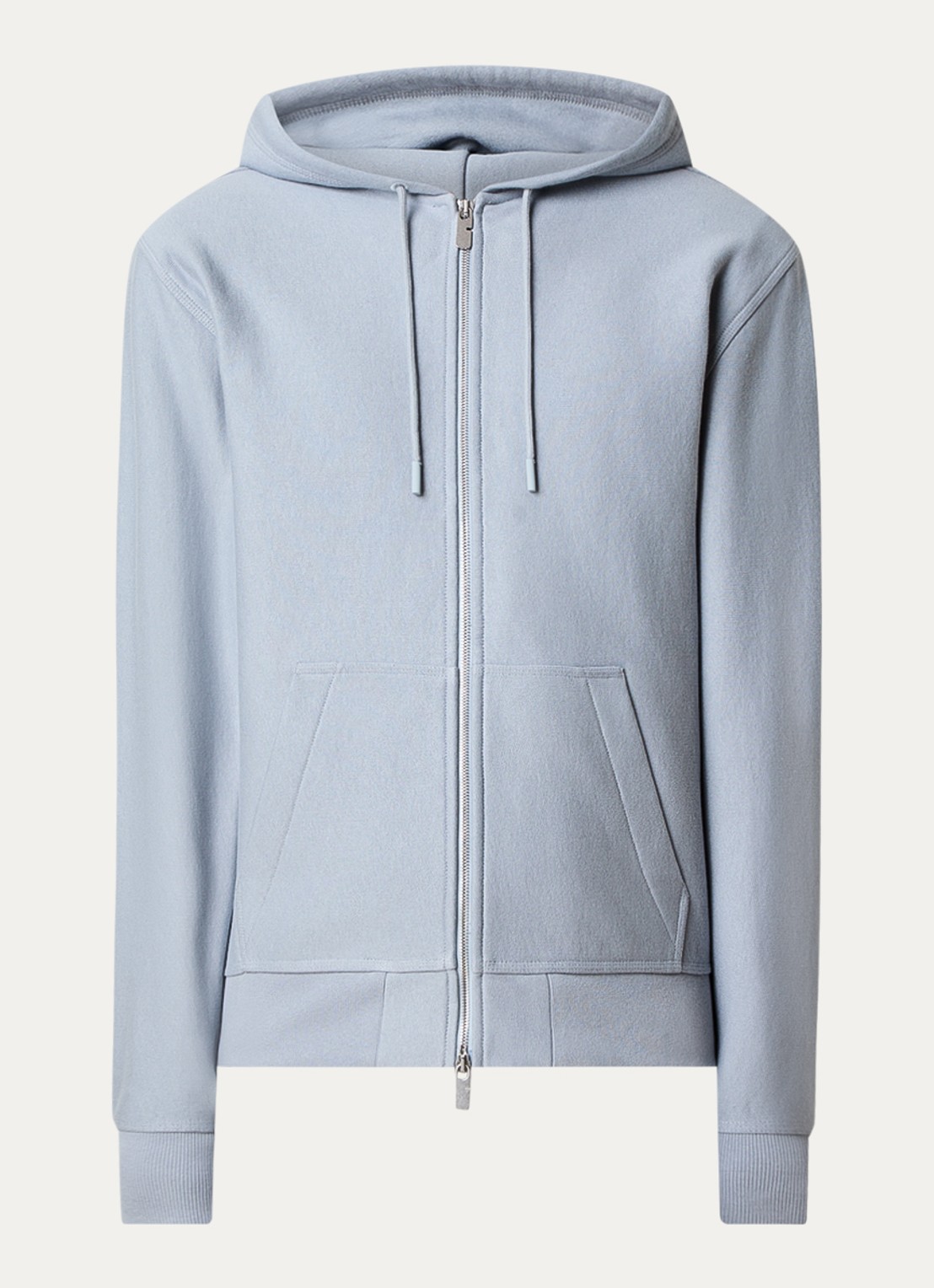 Burberry Sweatvest met backprint - voorkant 2 blauwgrijs