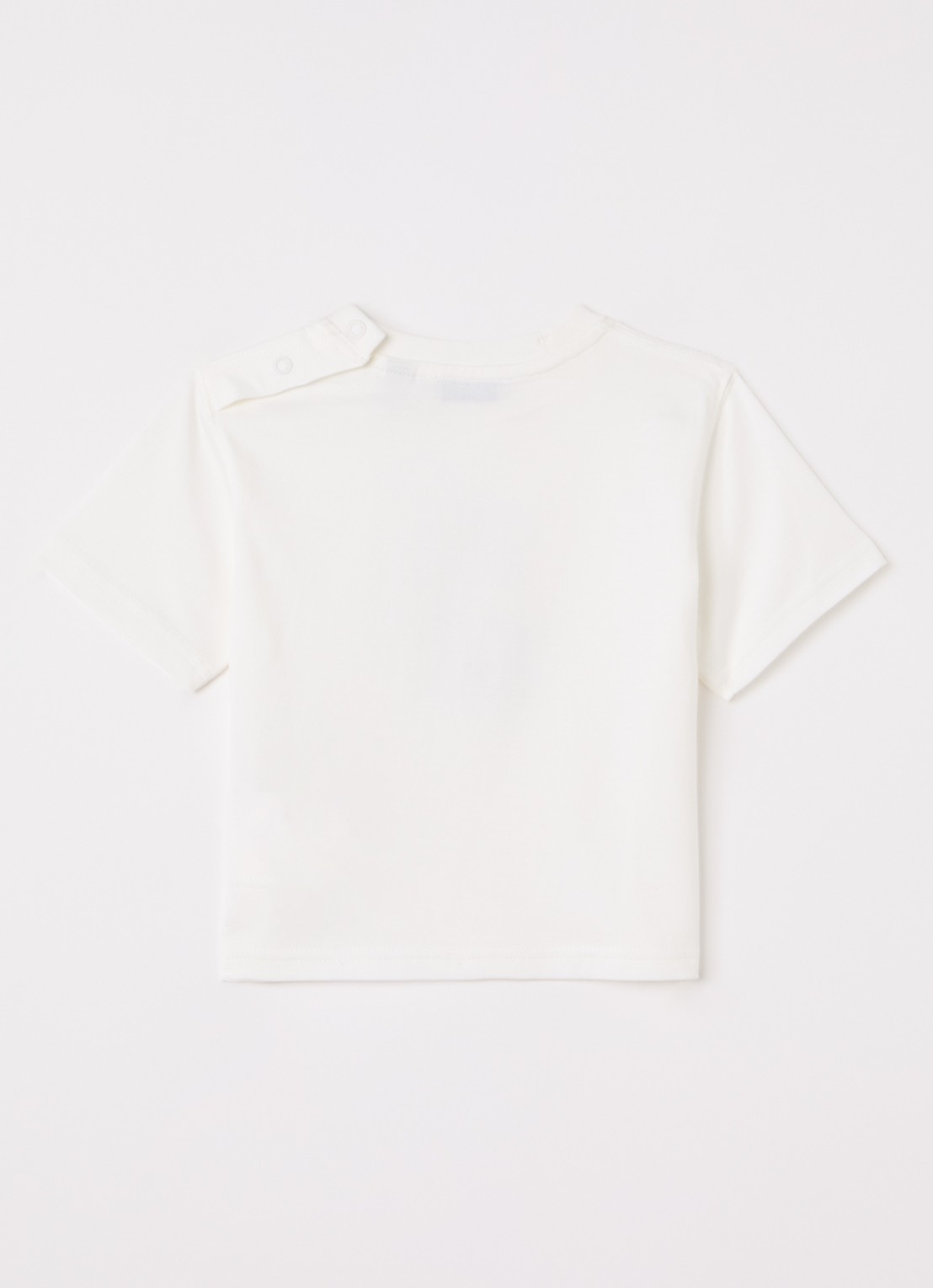 Burberry T-shirt met logoprint - voorkant 2 gebroken wit