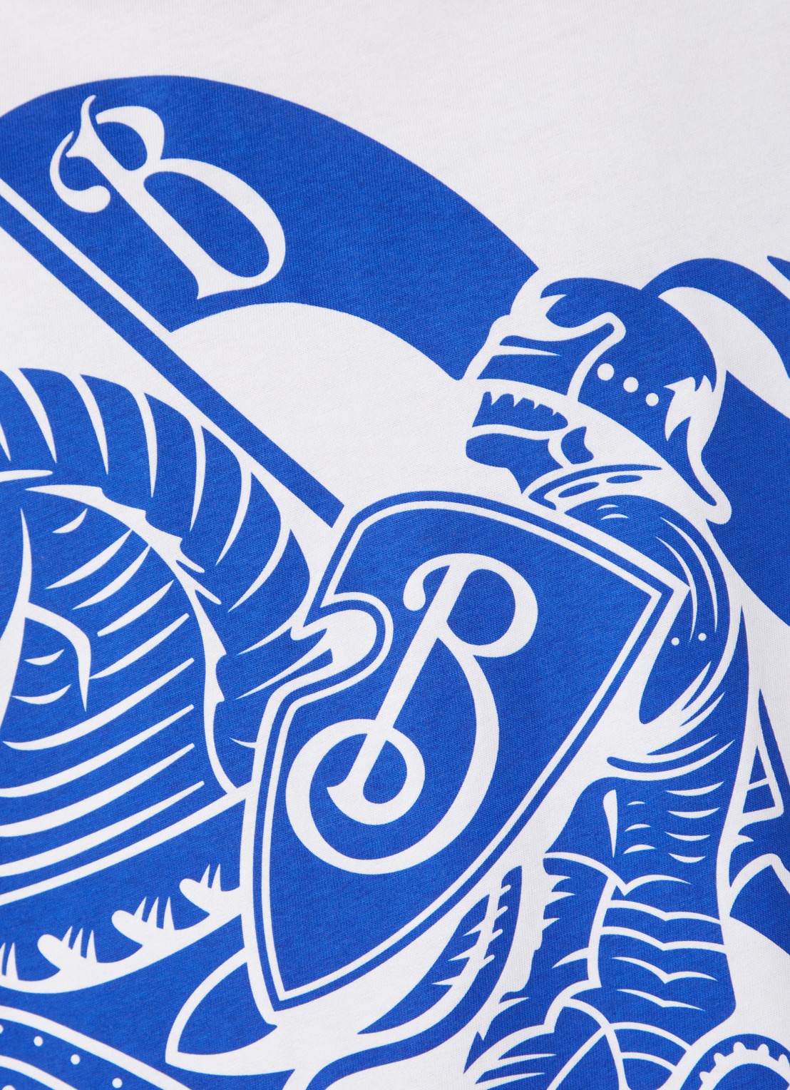 Burberry T-shirt met logoprint - detail 3 wit