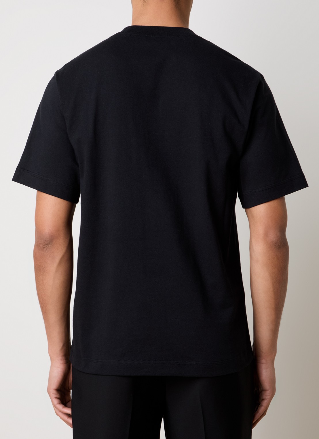 Burberry T-shirt met logoprint - achterkant 5 zwart
