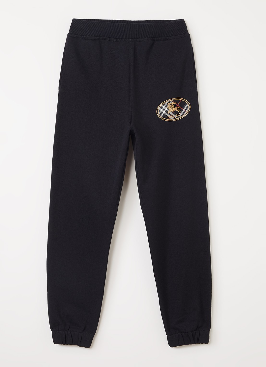Burberry Tapered fit joggingbroek met logo - voorkant 2 zwart