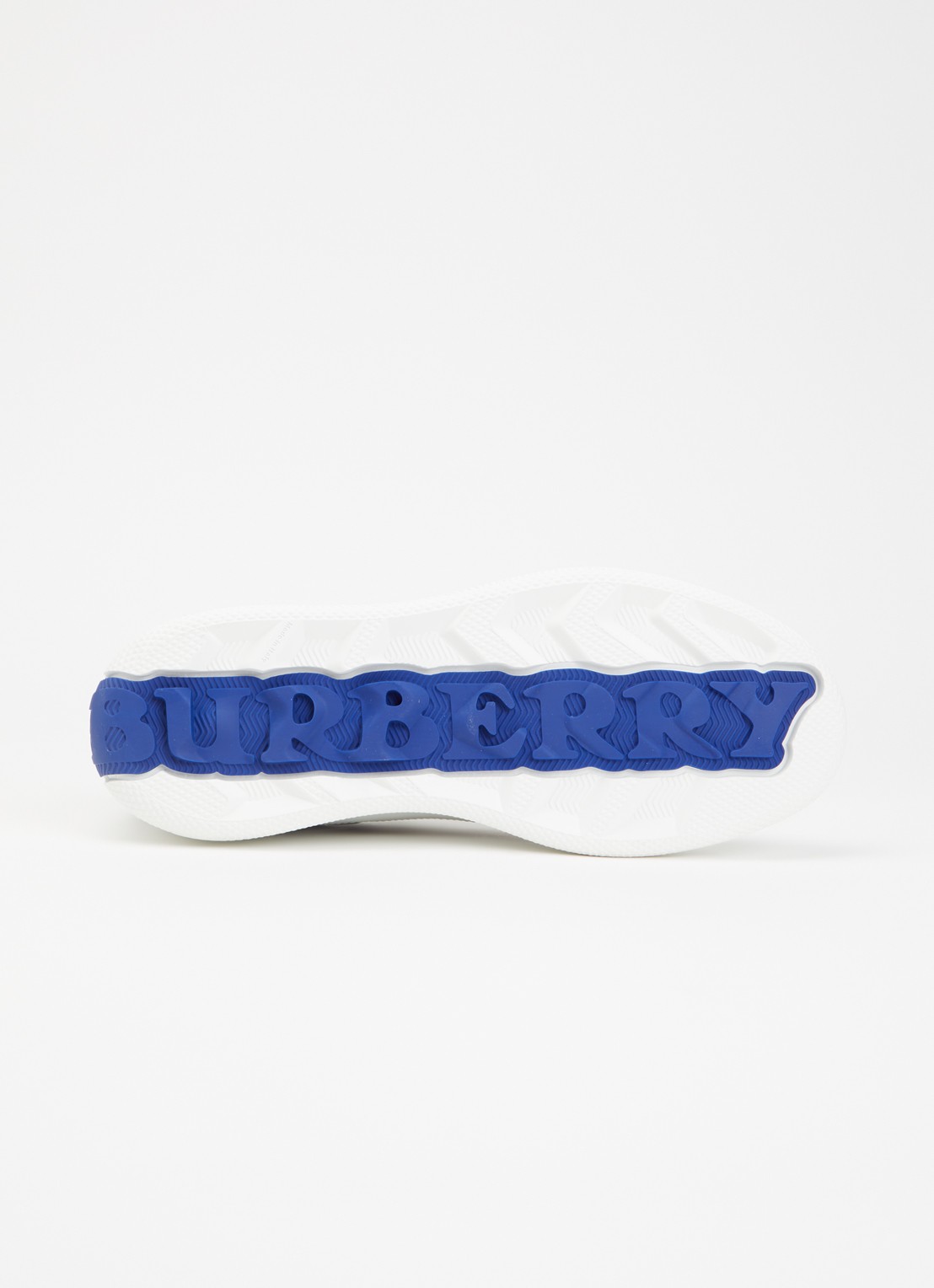 Burberry Terrace sneaker van kalfsleer met ruitdessin - detail 6 wit