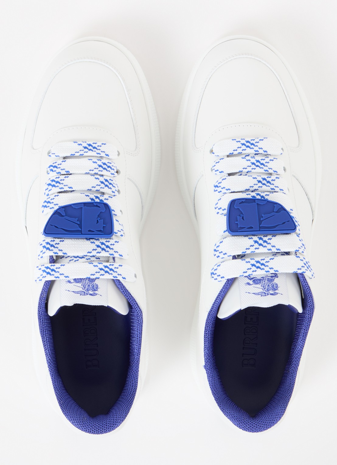 Burberry Terrace sneaker van kalfsleer - detail 3 wit