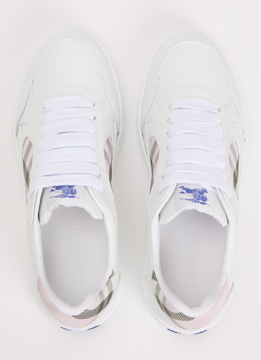 Burberry Terrace sneaker van kalfsleer  - detail 5 wit