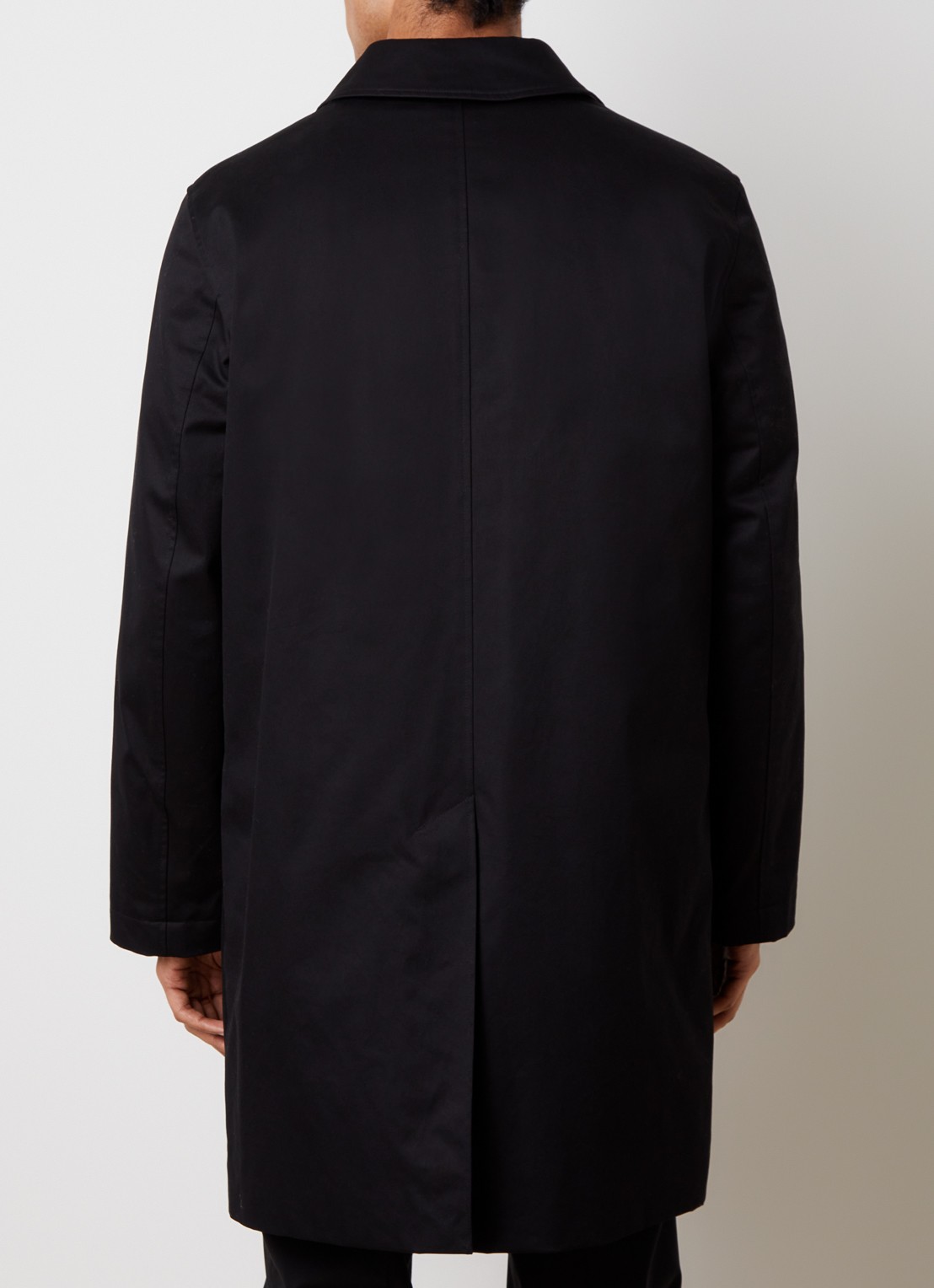 Burberry Tottenham trenchcoat met steekzakken en uitneembare voering - achterkant zwart