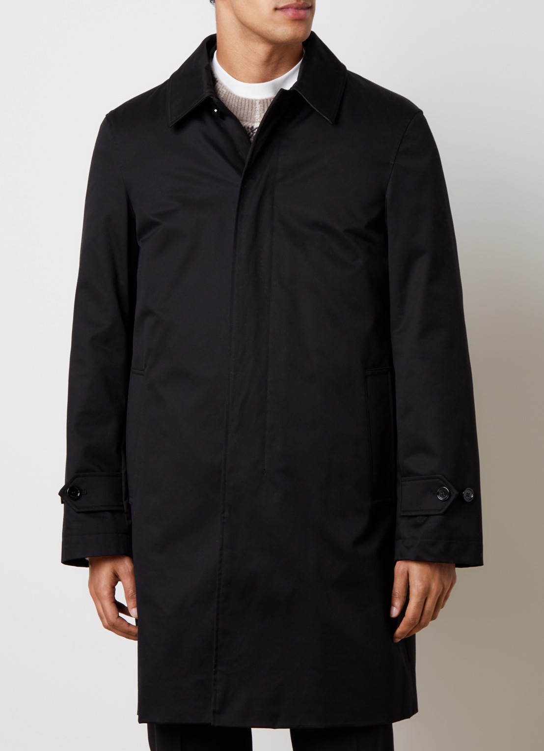 Burberry Tottenham trenchcoat met steekzakken en uitneembare voering - detail 2 zwart
