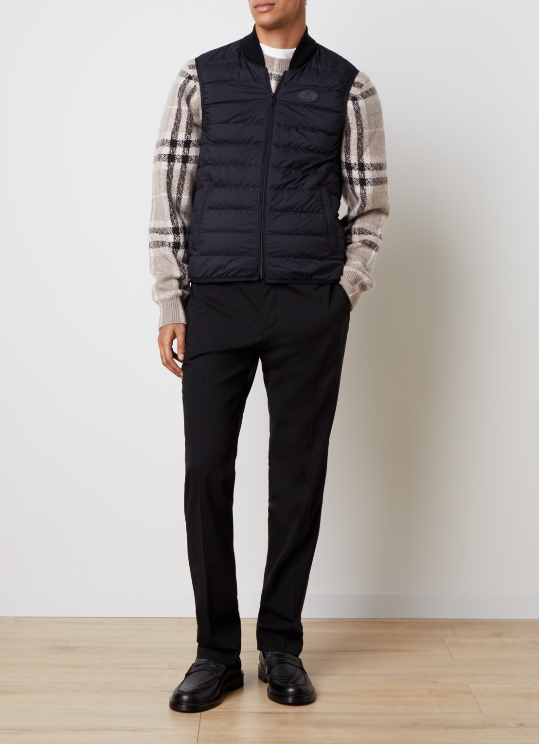 Burberry Tottenham trenchcoat met steekzakken en uitneembare voering - voorkant 6 zwart