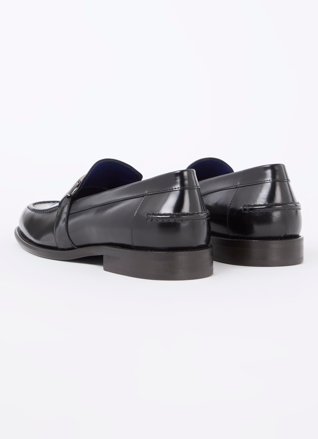 Burberry Tower loafer van lakleer met gespdetail - achterkant 5 zwart