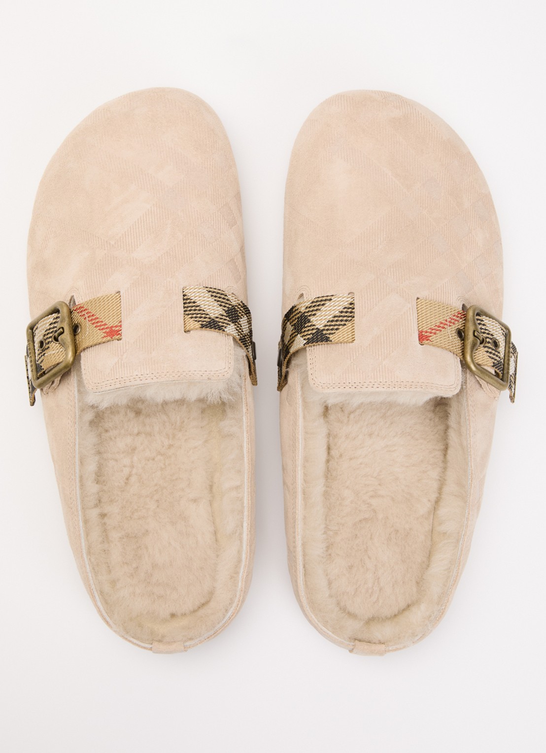 Burberry Urchin muiltje van kalfssuède - detail 3 beige