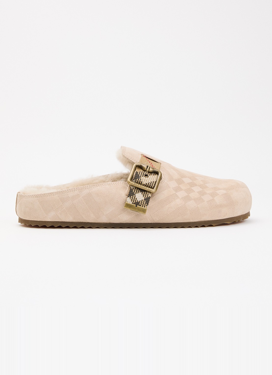 Burberry Urchin muiltje van kalfssuède - voorkant 6 beige