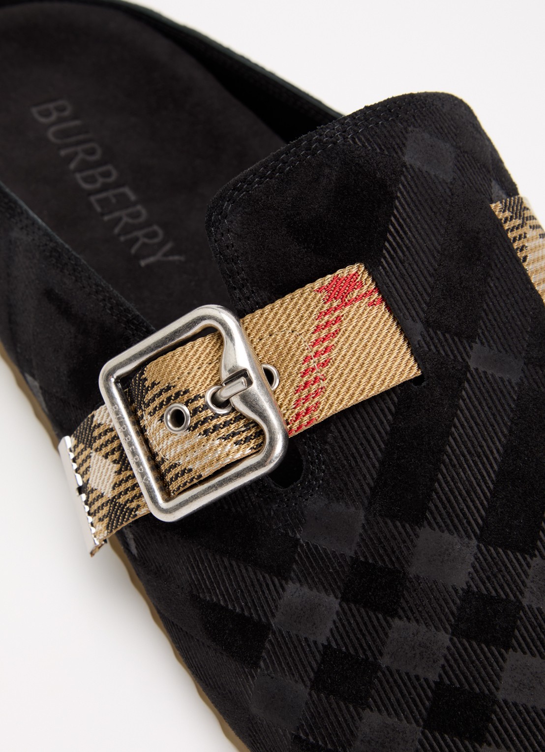 Burberry Urchin muiltje van leer - detail 6 zwart